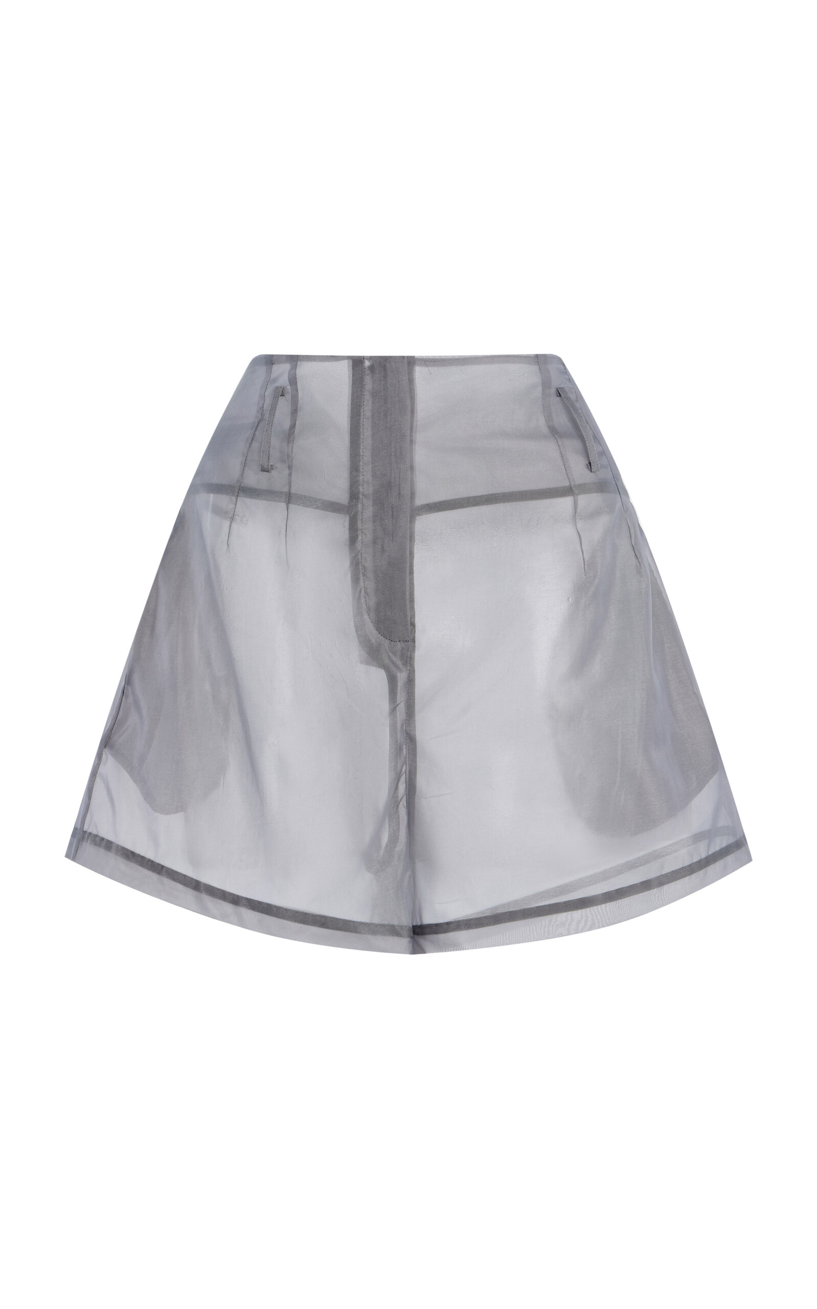The Frankie Shop Lise Sheer Silk-Blend Shorts