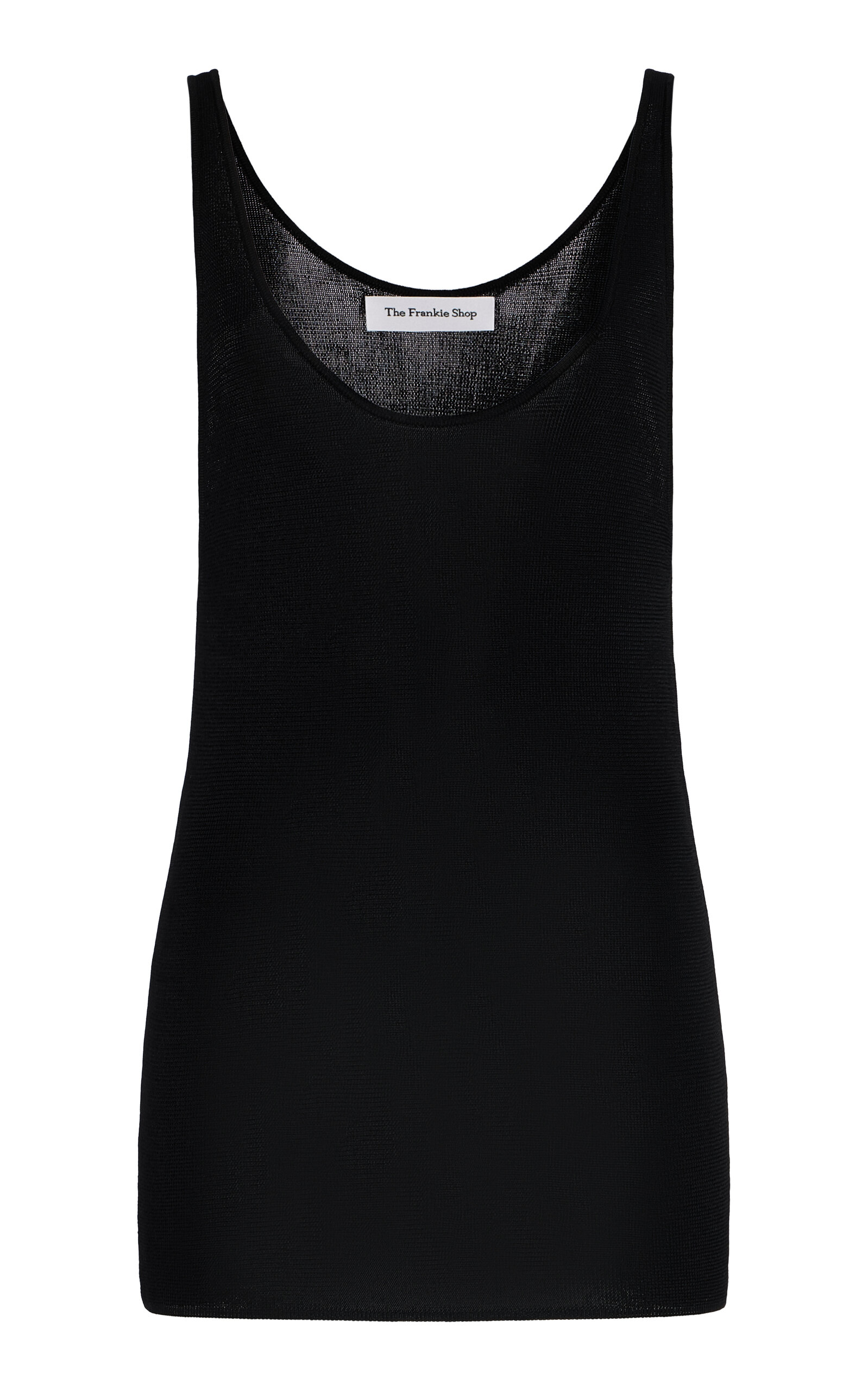 The Frankie Shop Rivo Knit Tank Top - Black - XS