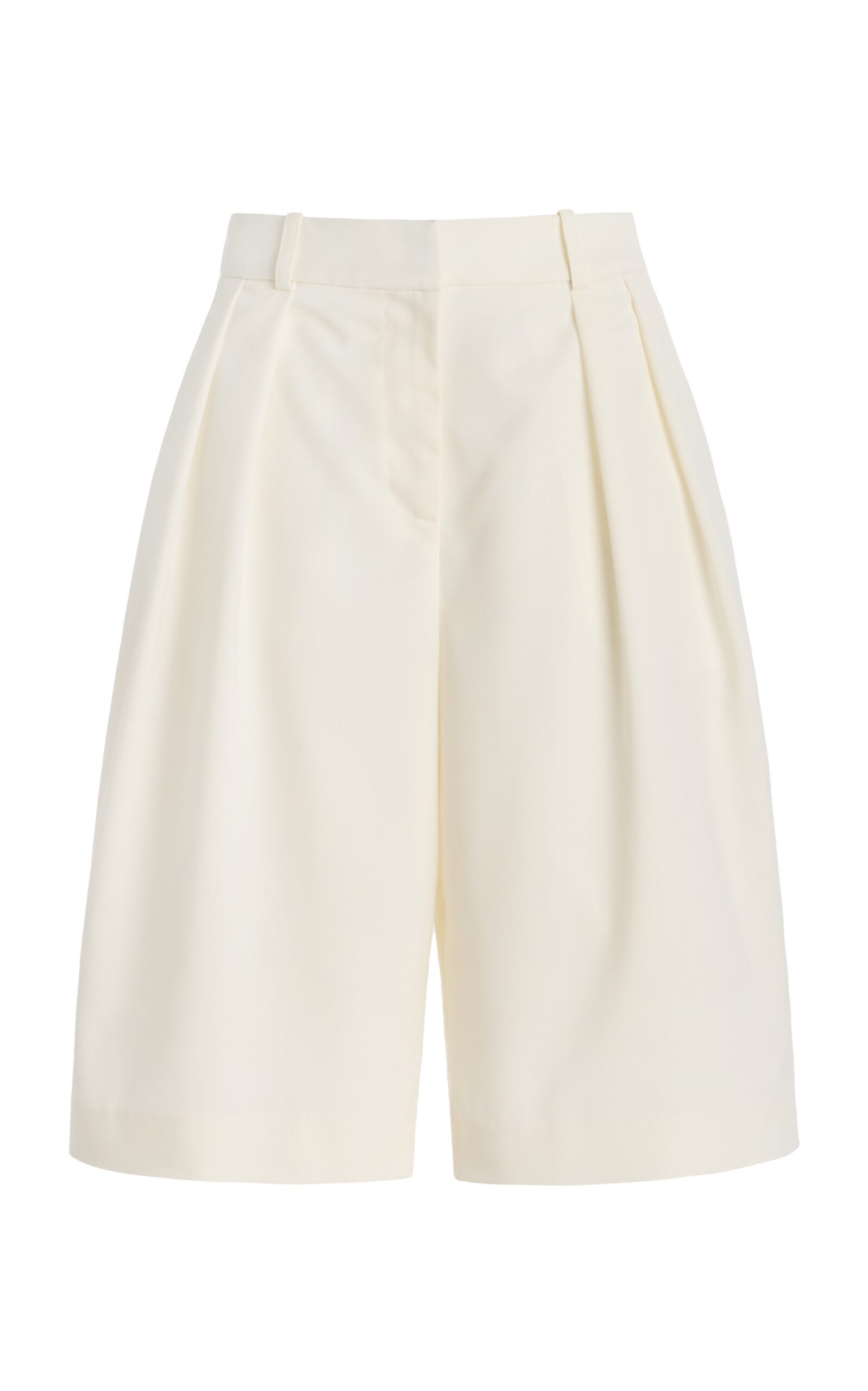 The Frankie Shop Bilbao Pleated Bermuda Shorts