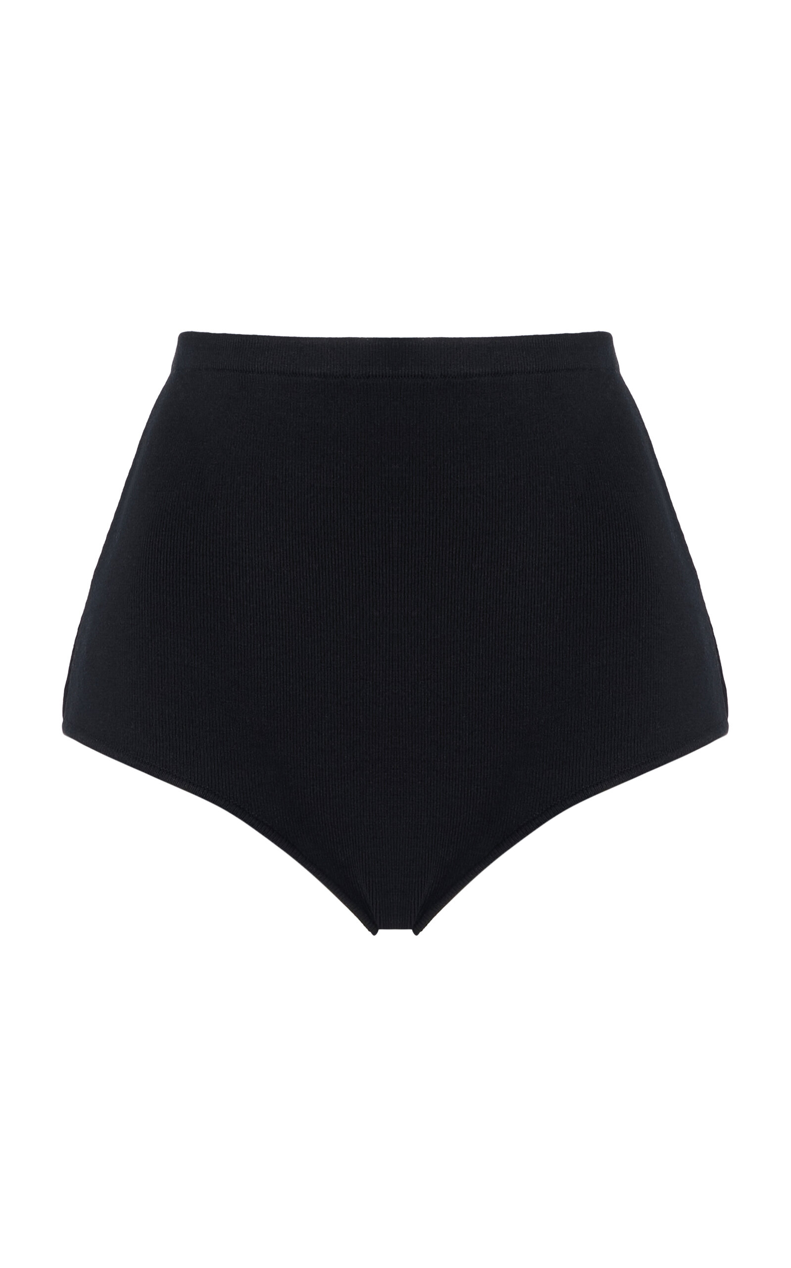The Frankie Shop Alissa Knitted Briefs In Black