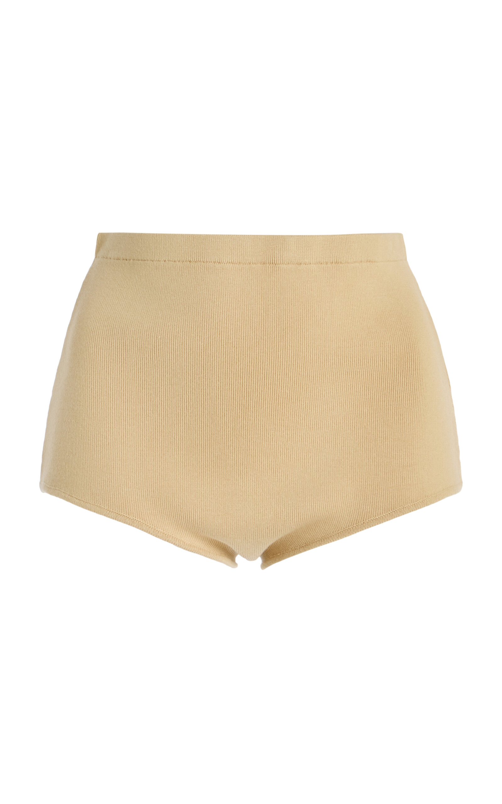 The Frankie Shop Alissa Knit Briefs In Brown