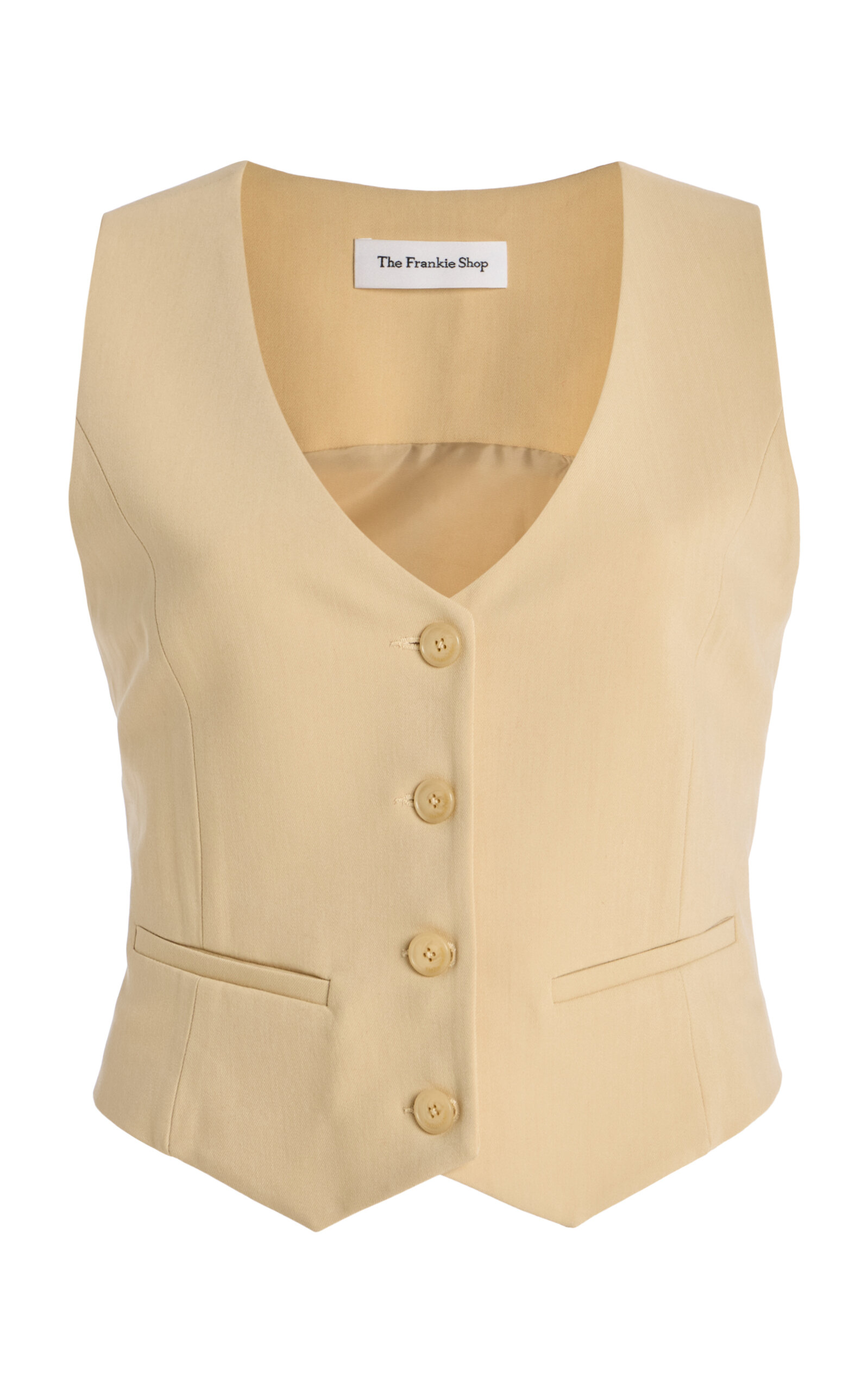 THE FRANKIE SHOP ROMA CROPPED VEST