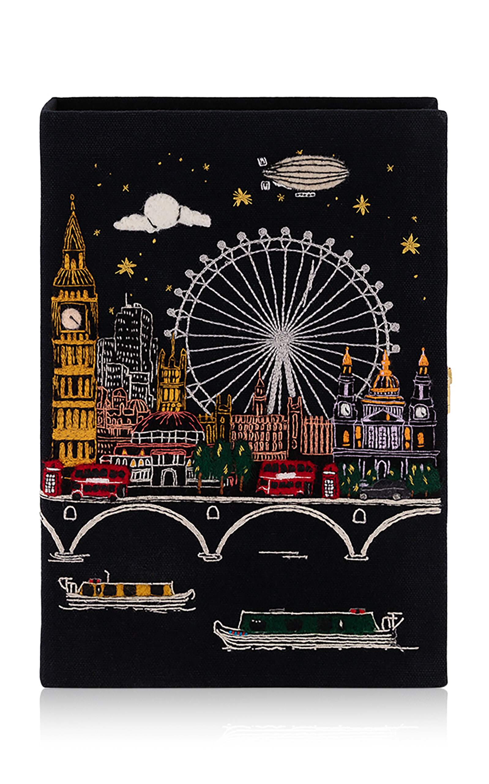 Olympia Le-Tan London Skyline Book Clutch - Black - OS - Men's Bags
