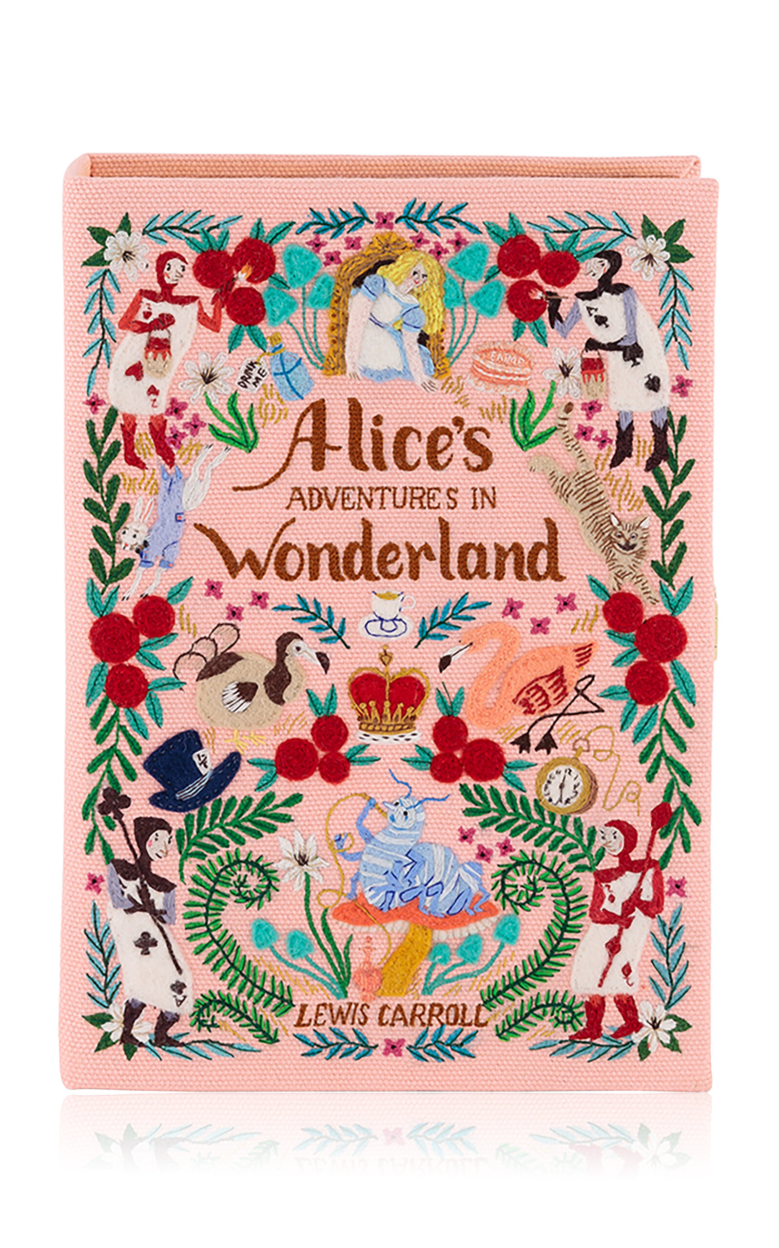 Olympia Le-Tan Adventures In Wonderland Book Clutch - Pink - OS