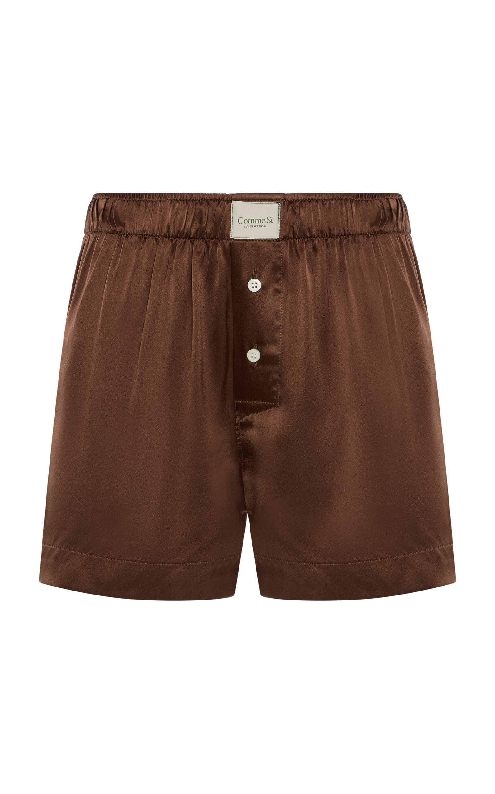Comme Si La Boxer Classica Silk-Charmeuse Shorts