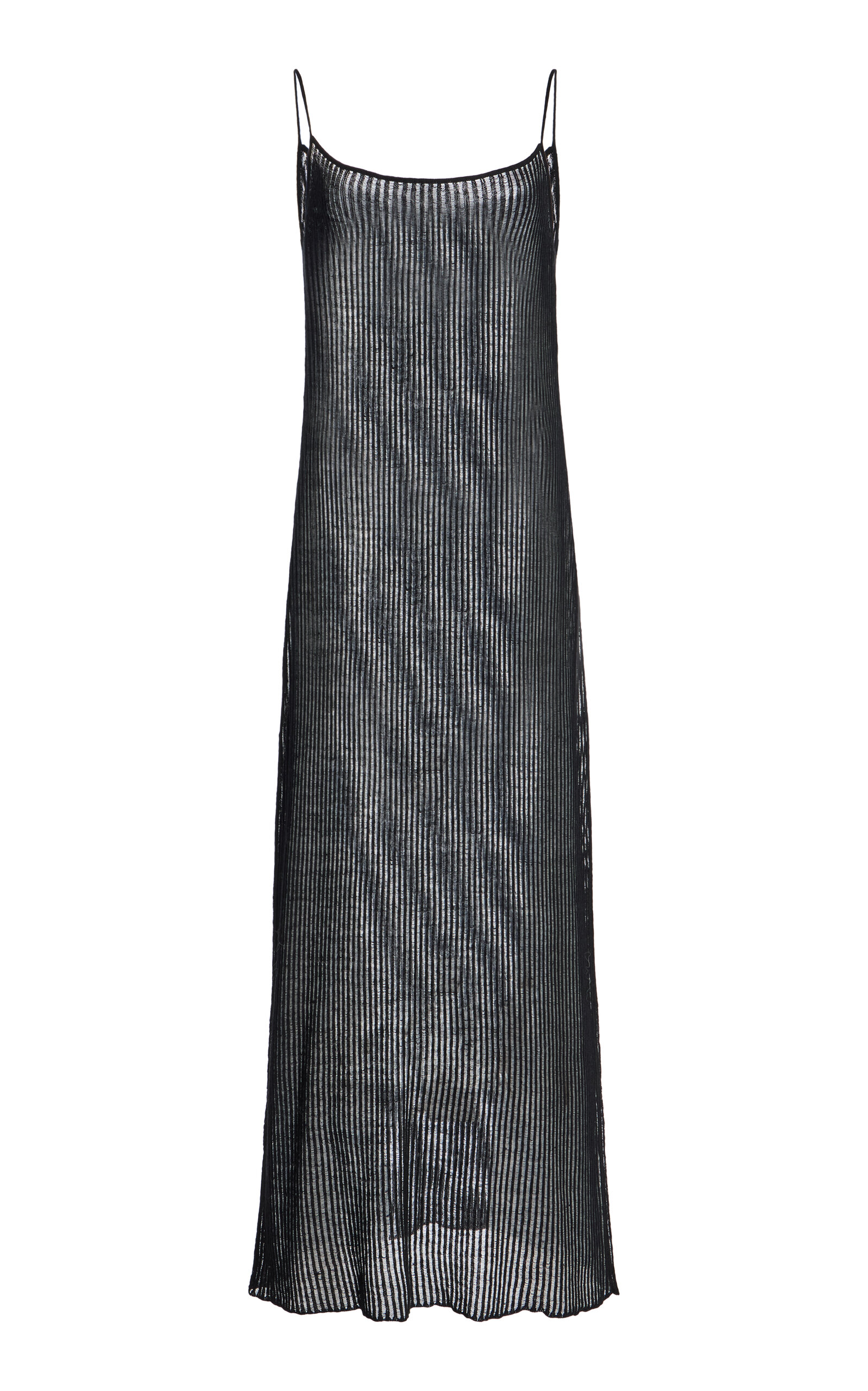 The Frankie Shop Sienna Semi-Sheer Linen Maxi Dress