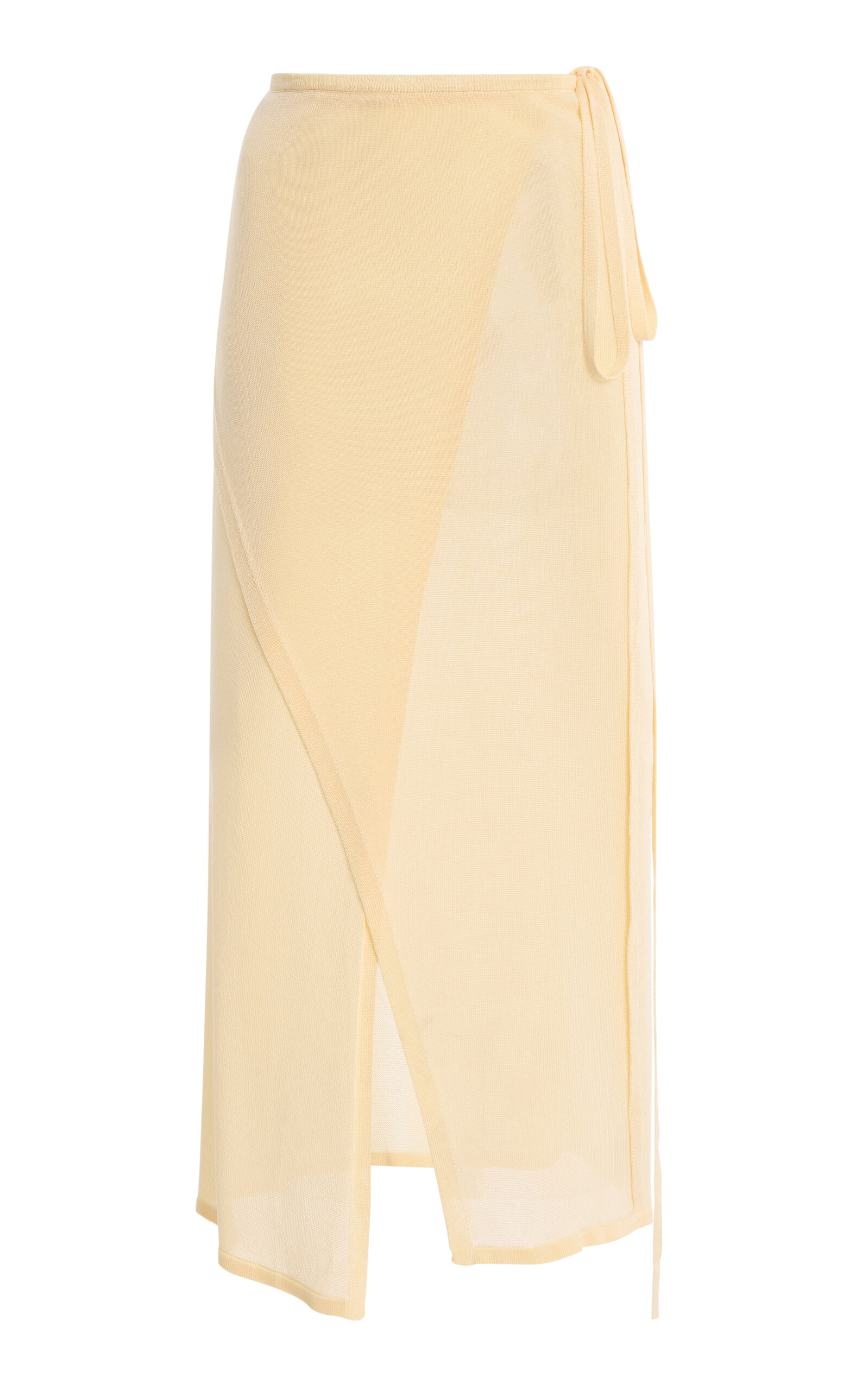 The Frankie Shop Alsen Stretch-Knit Wrap Skirt