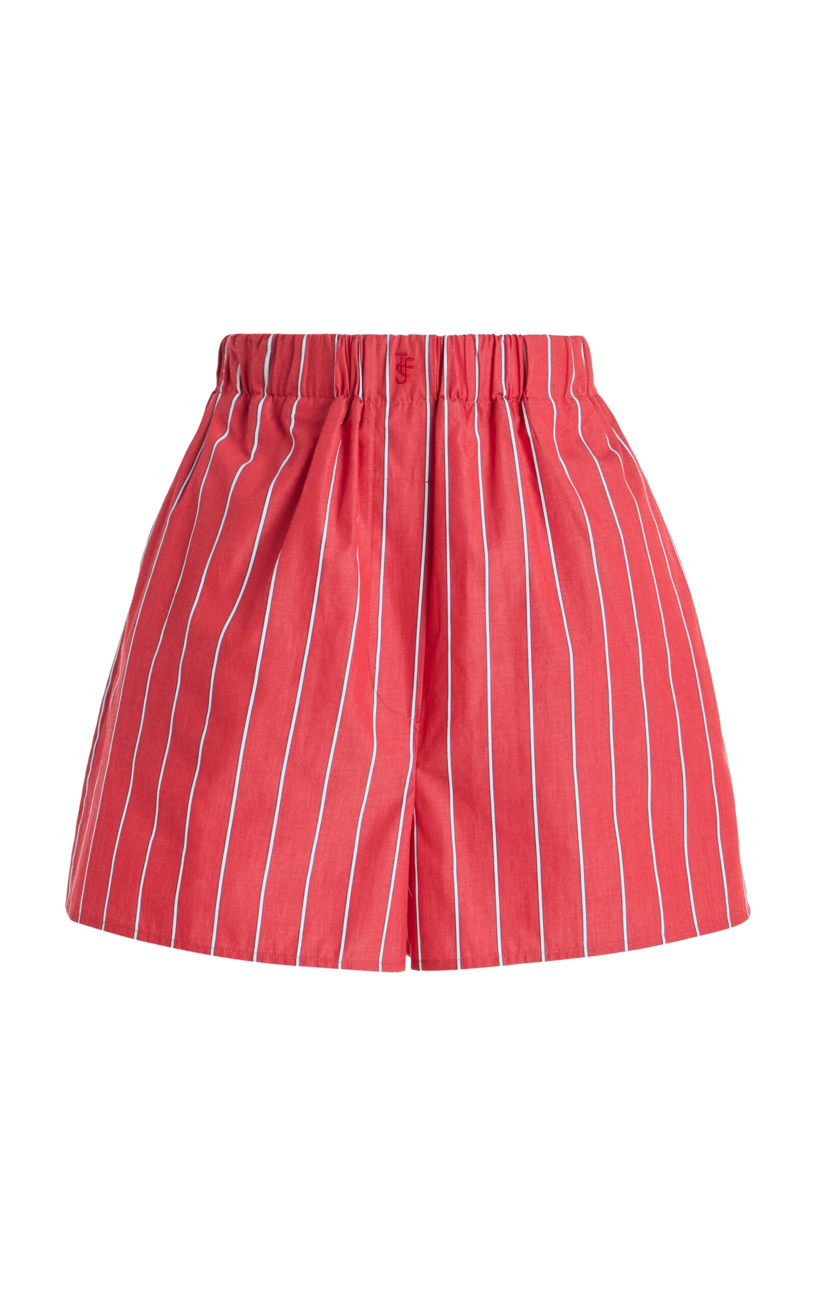The Frankie Shop Lui Striped Cotton Boxer Shorts