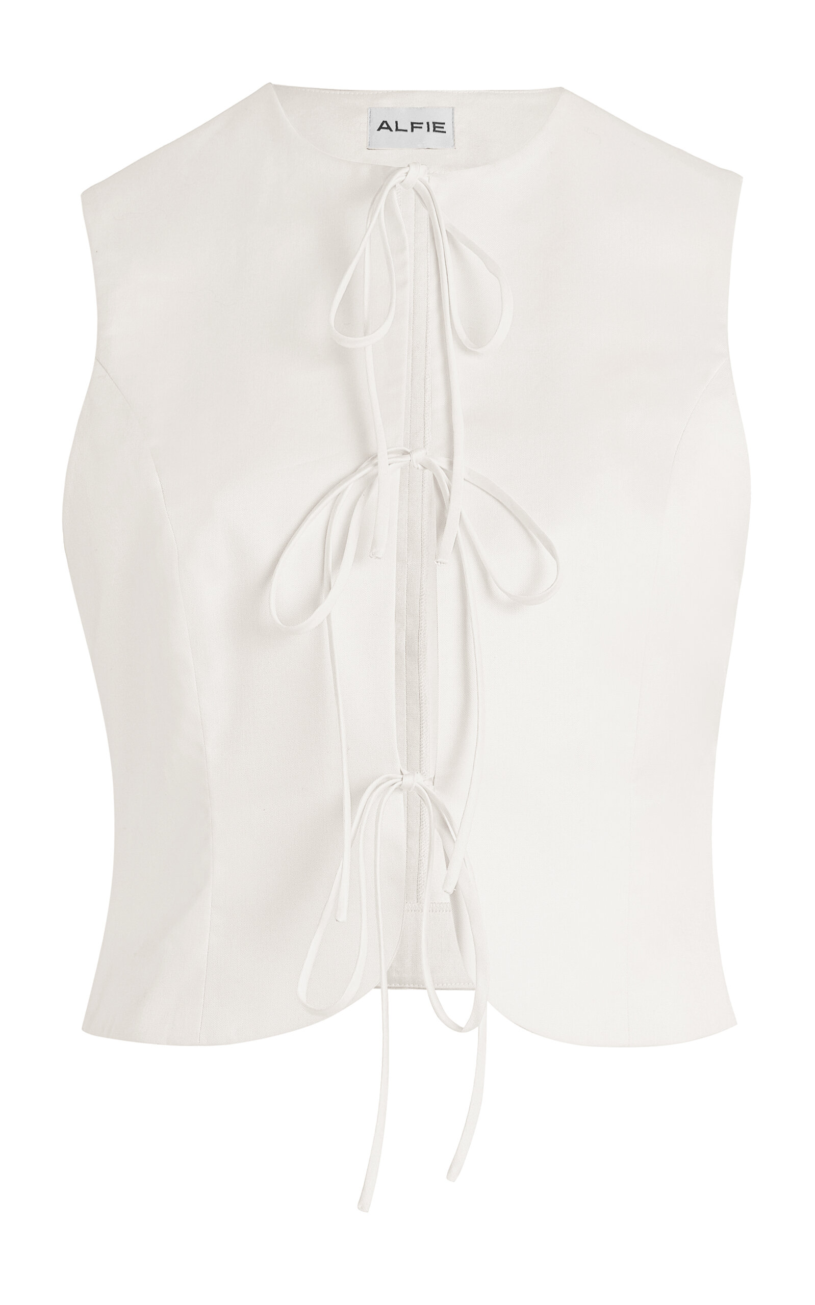Exclusive Neda Bow-Detail Cotton Top