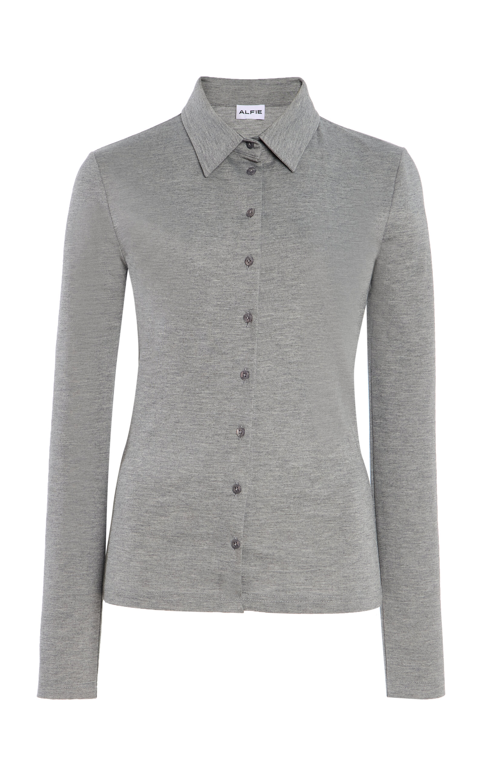 Alfie Le Polo Knit Shirt In Gray