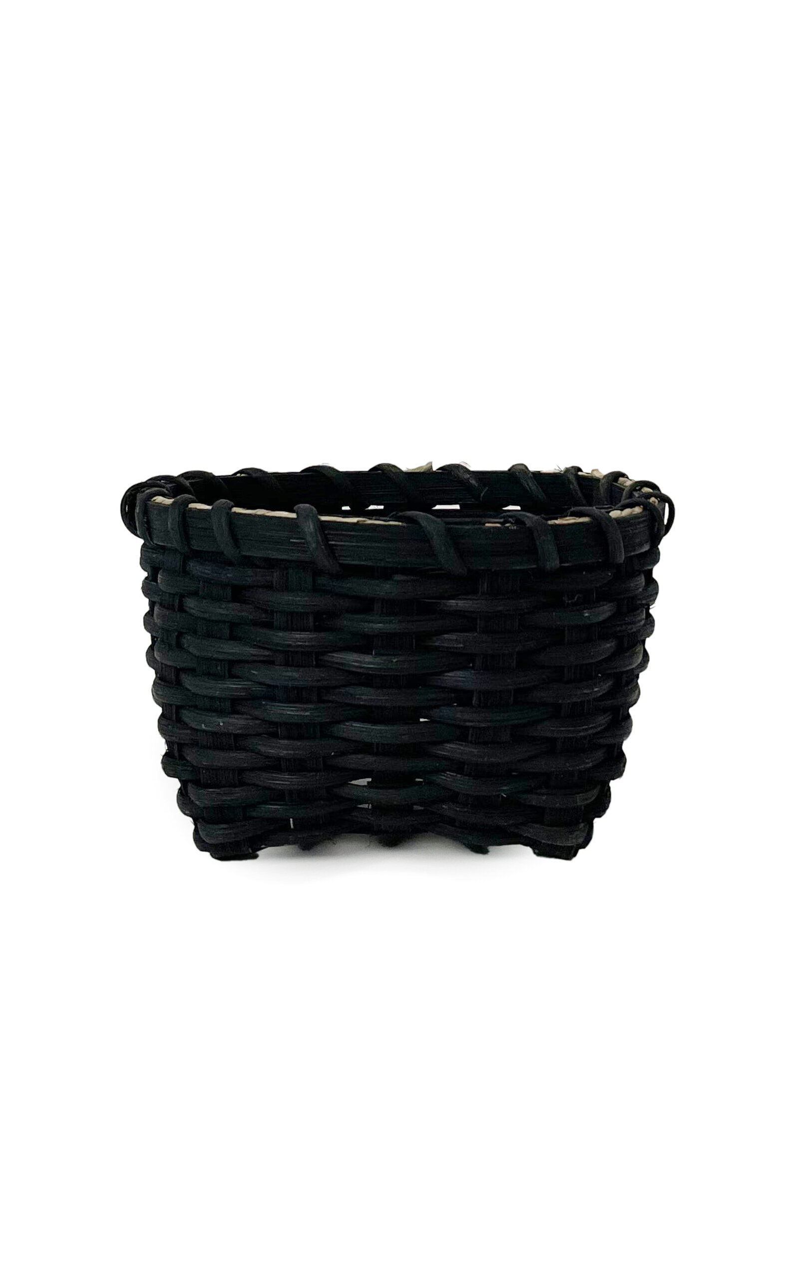UNDERWATER WEAVING STUDIO Little Love Table Basket - Black