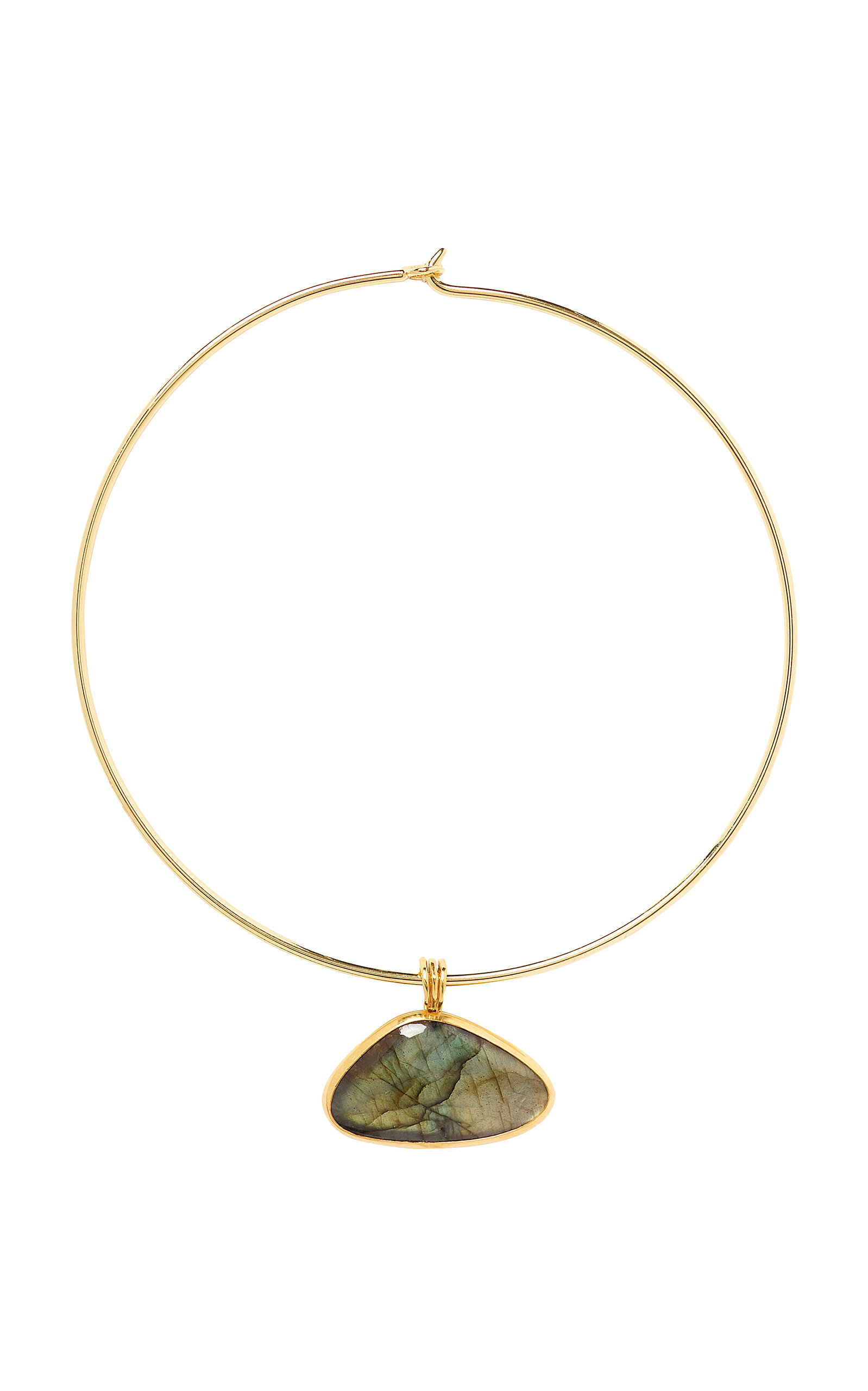 CHAN LUU YASMINE LABRADORITE GOLD-PLATED NECKLACE