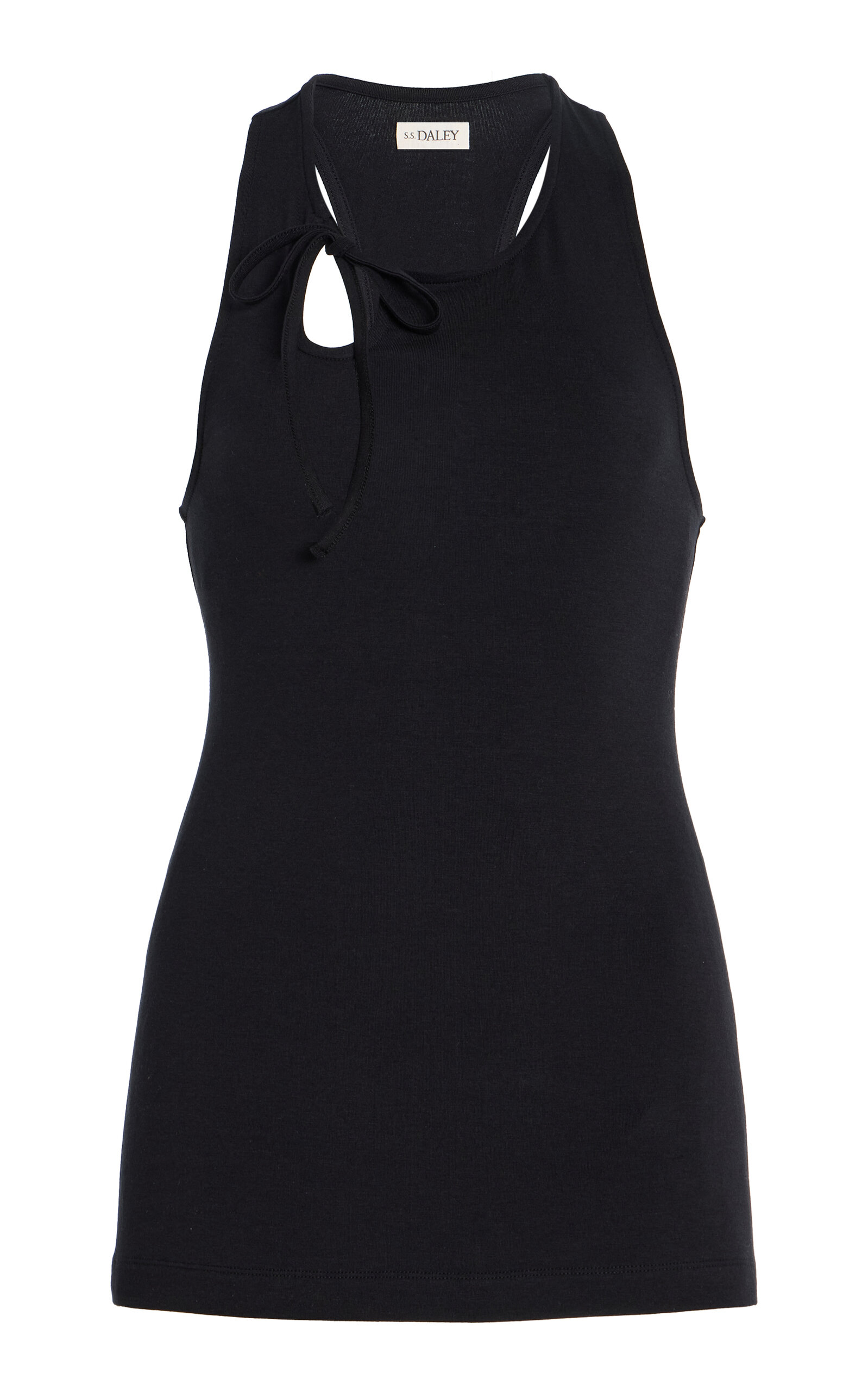 S.S.DALEY – Cochrane Sheer Wool Jersey Tank Top – Black – M – Moda Operandi S.S.DALEY – Cochrane Sheer Wool Jersey Tank Top – Black – M – Moda Operandi