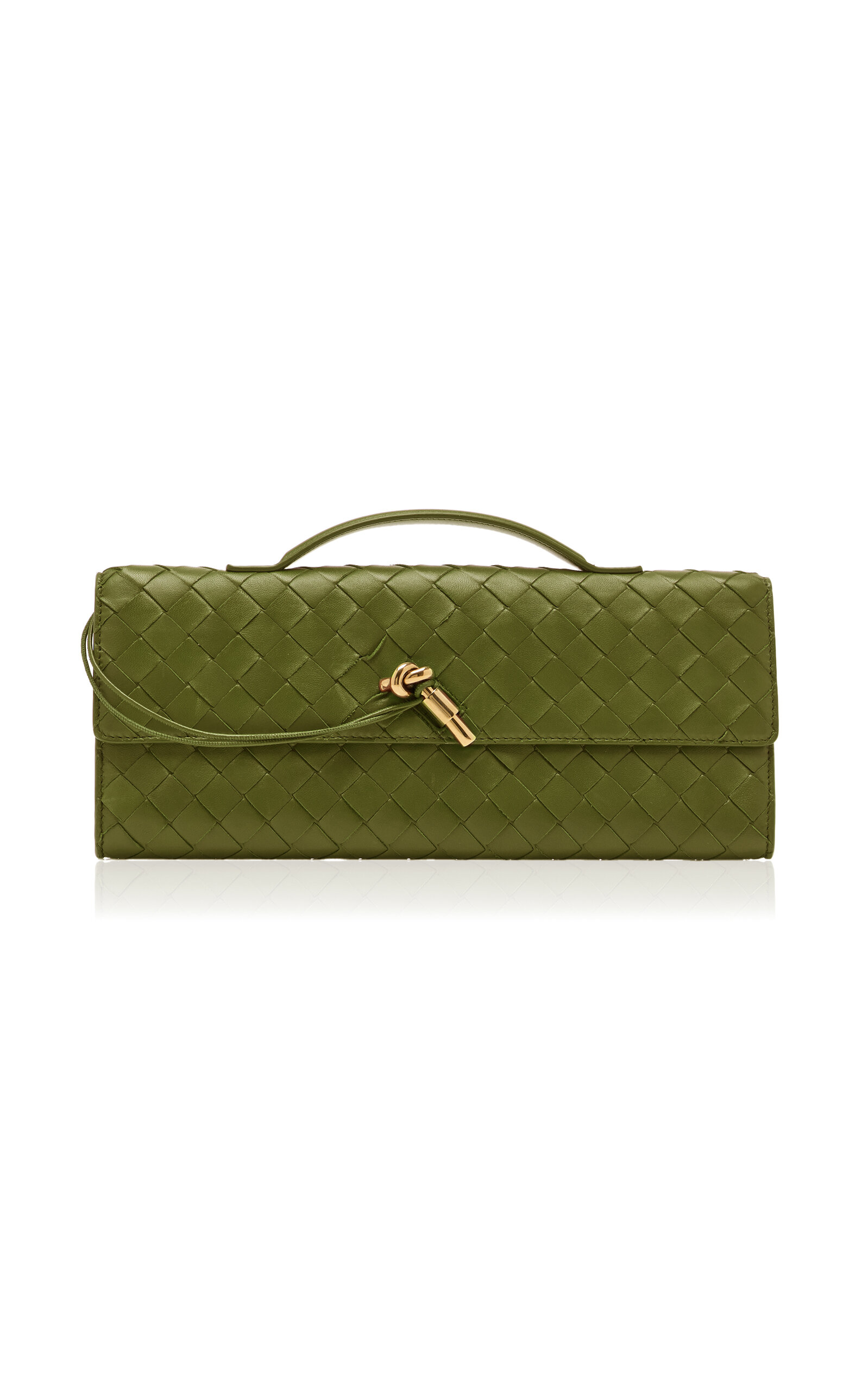 Andiamo Intrecciato Leather E/W Clutch