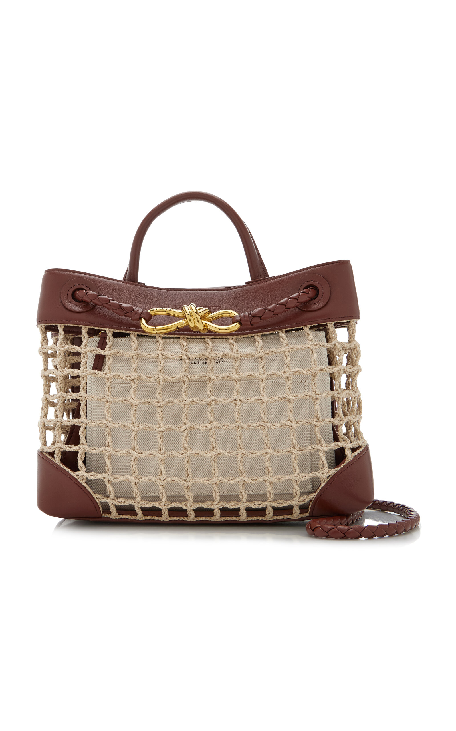 Bottega Veneta Small Andiamo Net Bag - Neutral - OS