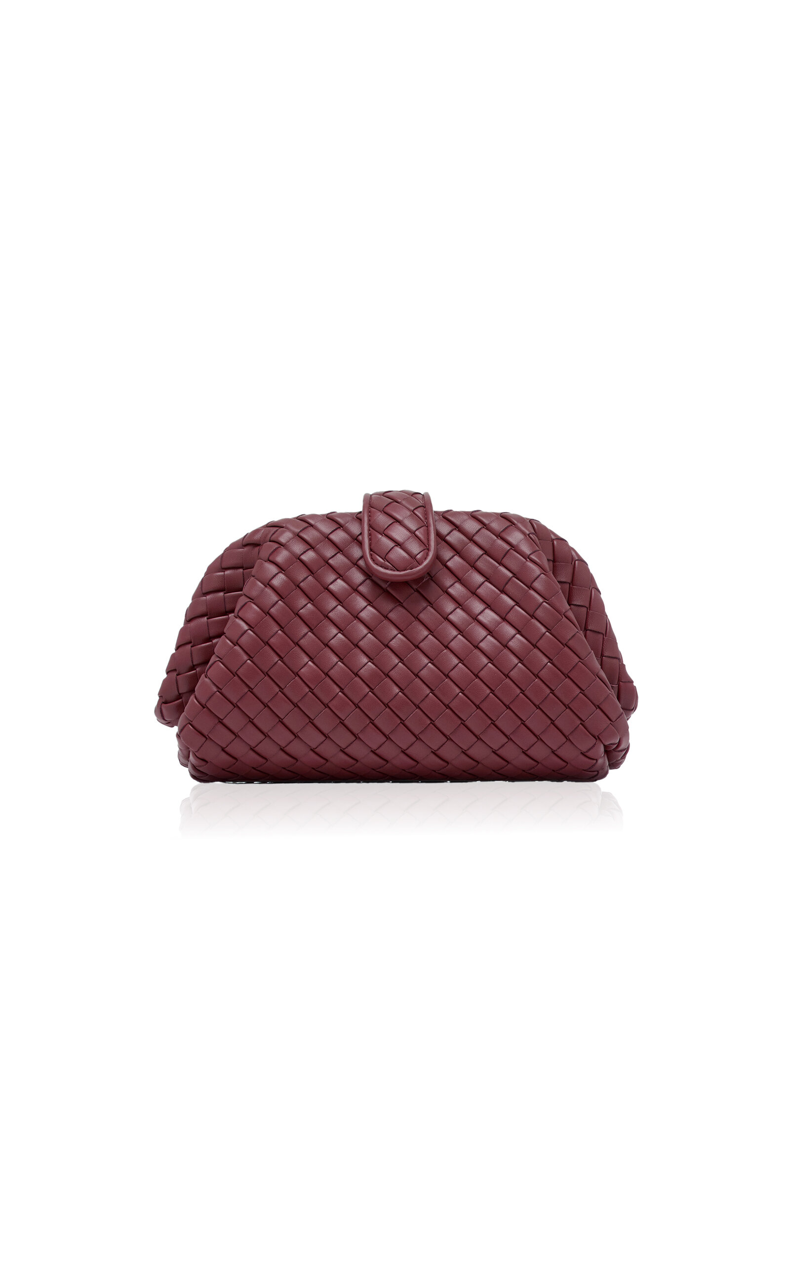 Small Lauren 1980s Padded Intrecciato Leather Clutch
