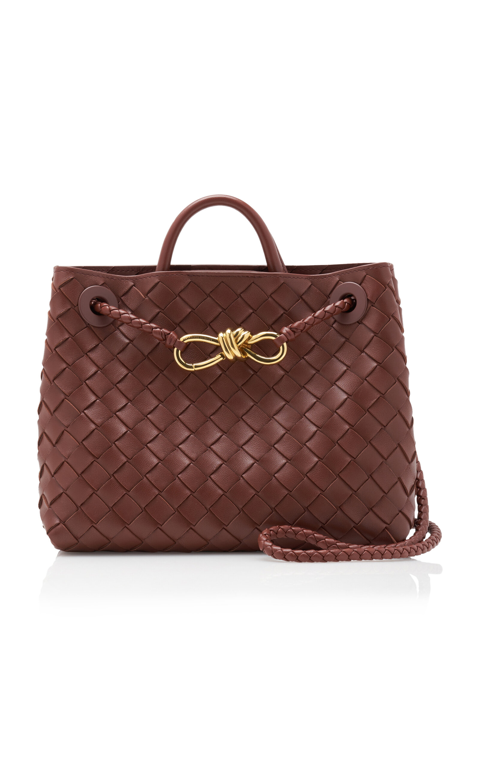 Bottega Veneta Small Andiamo Intrecciato Leather Bag