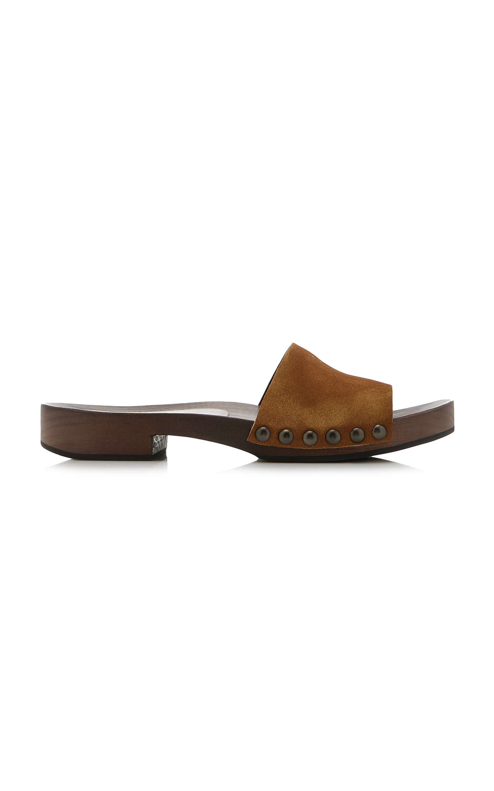 Miu Miu - Suede Clogs - Brown - IT 38 - Moda Operandi