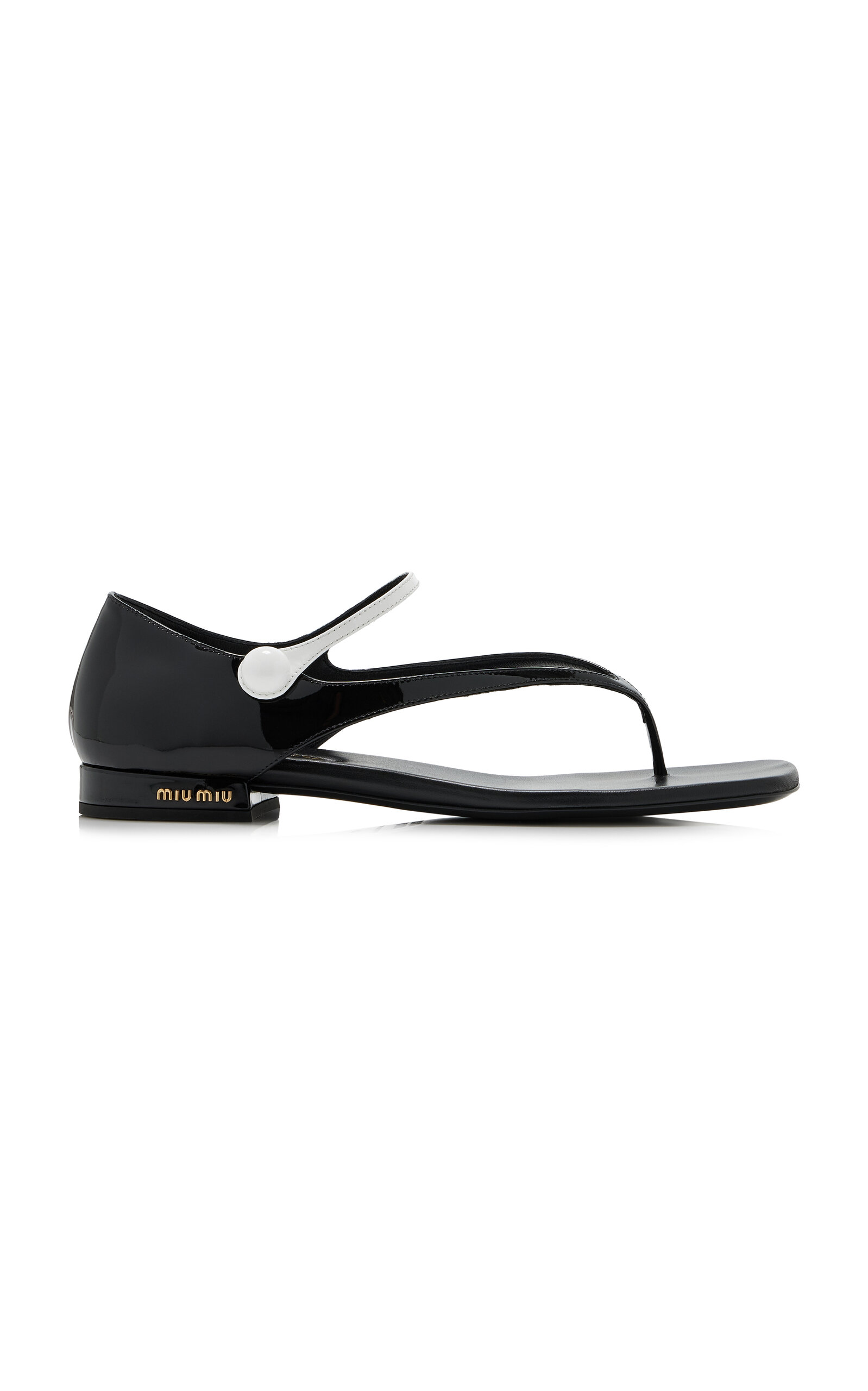 Miu Miu Leather Sandals