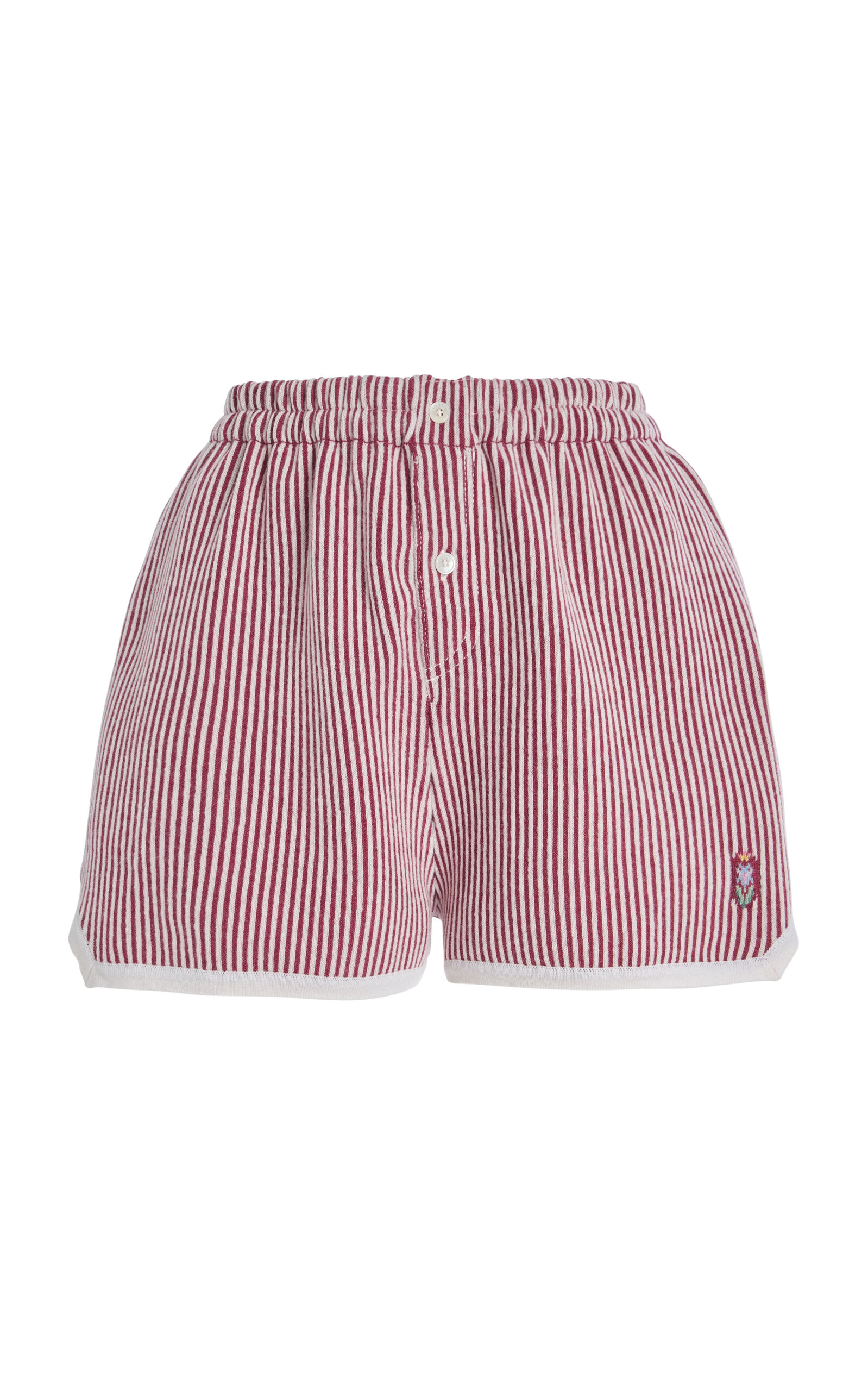Barrie Striped Cashmere Shorts - Stripe