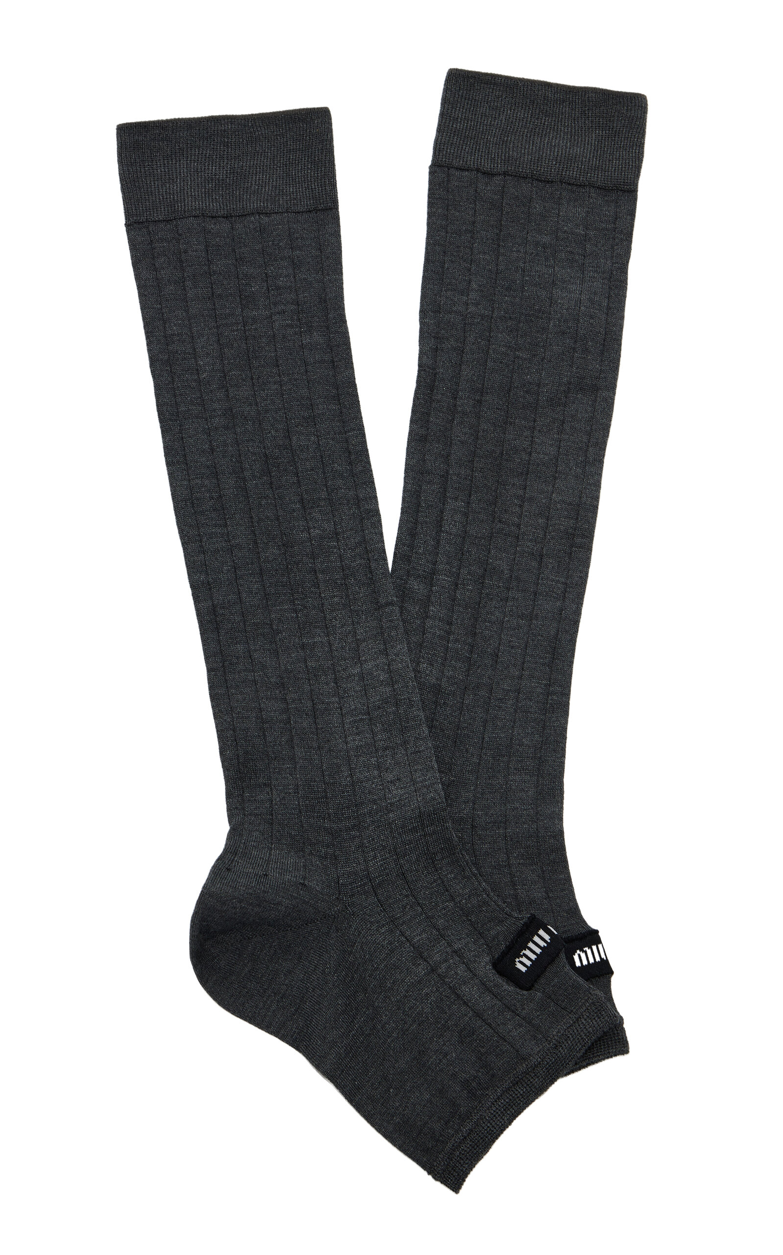 Miu Miu Silk-Blend Leg Warmer Socks