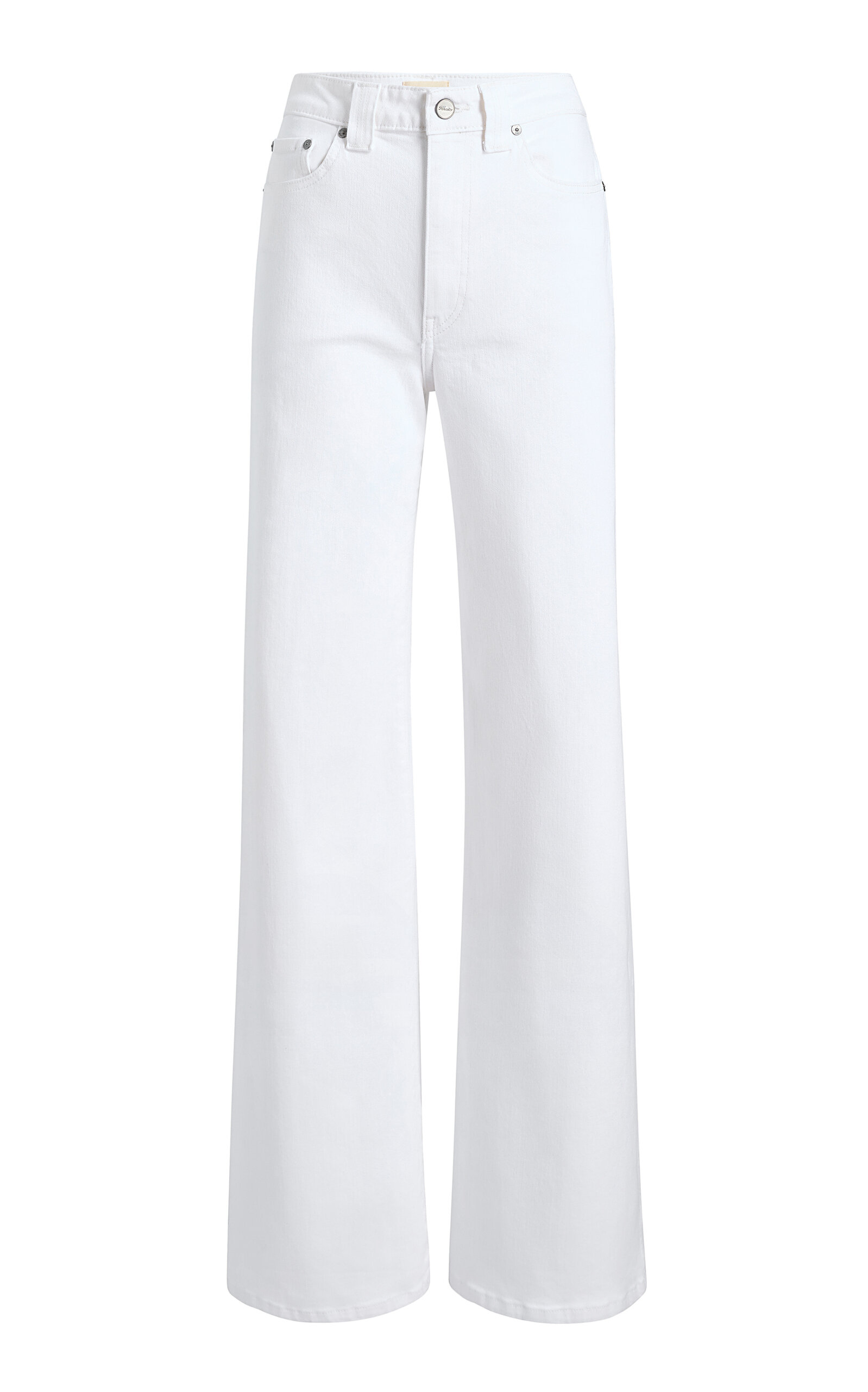 Khaite Dane Stretch High-Rise Wide-Leg Jeans