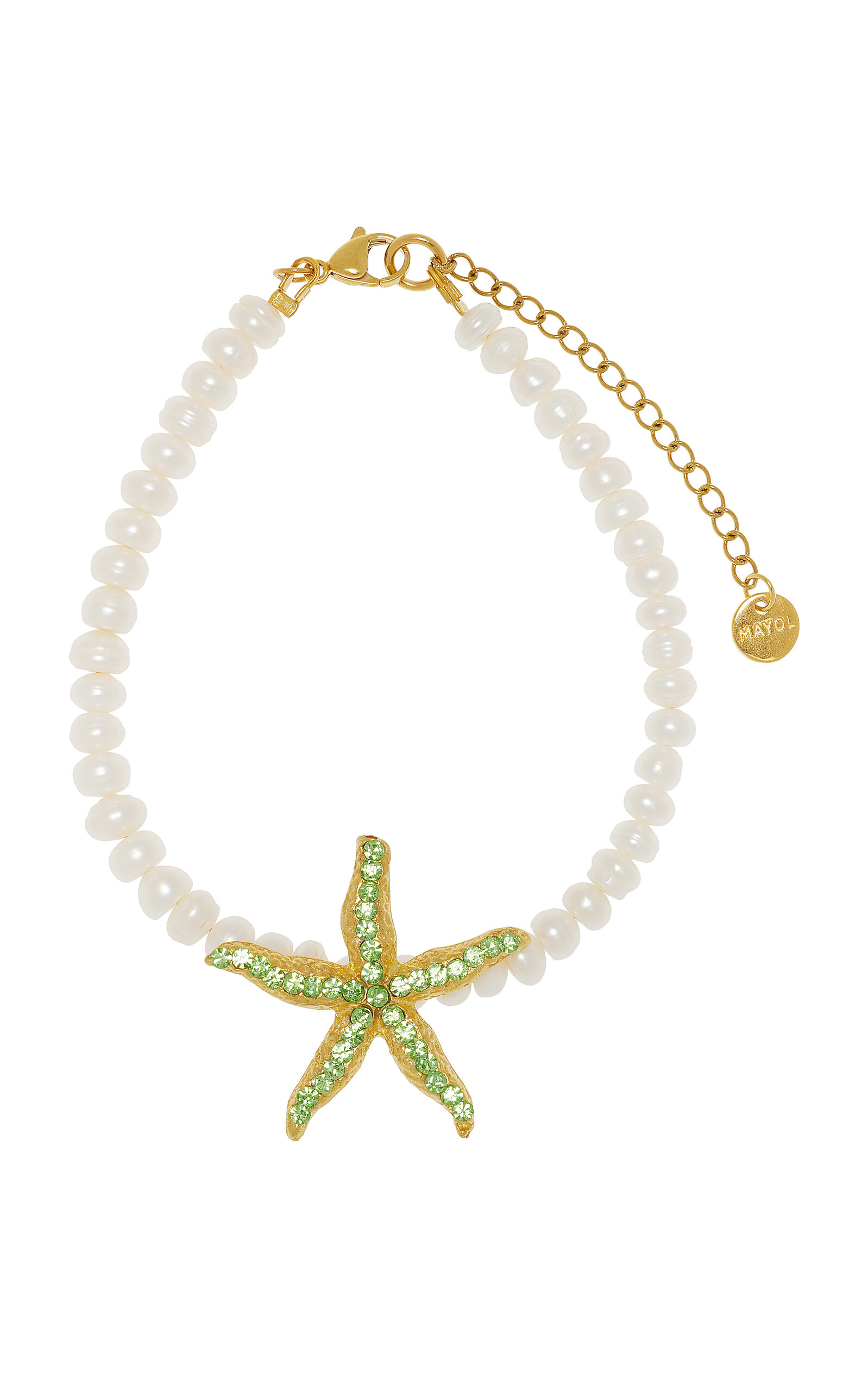 Mayol Mariana Crystal; Pearl Anklet - Multi - OS - Moda Operandi