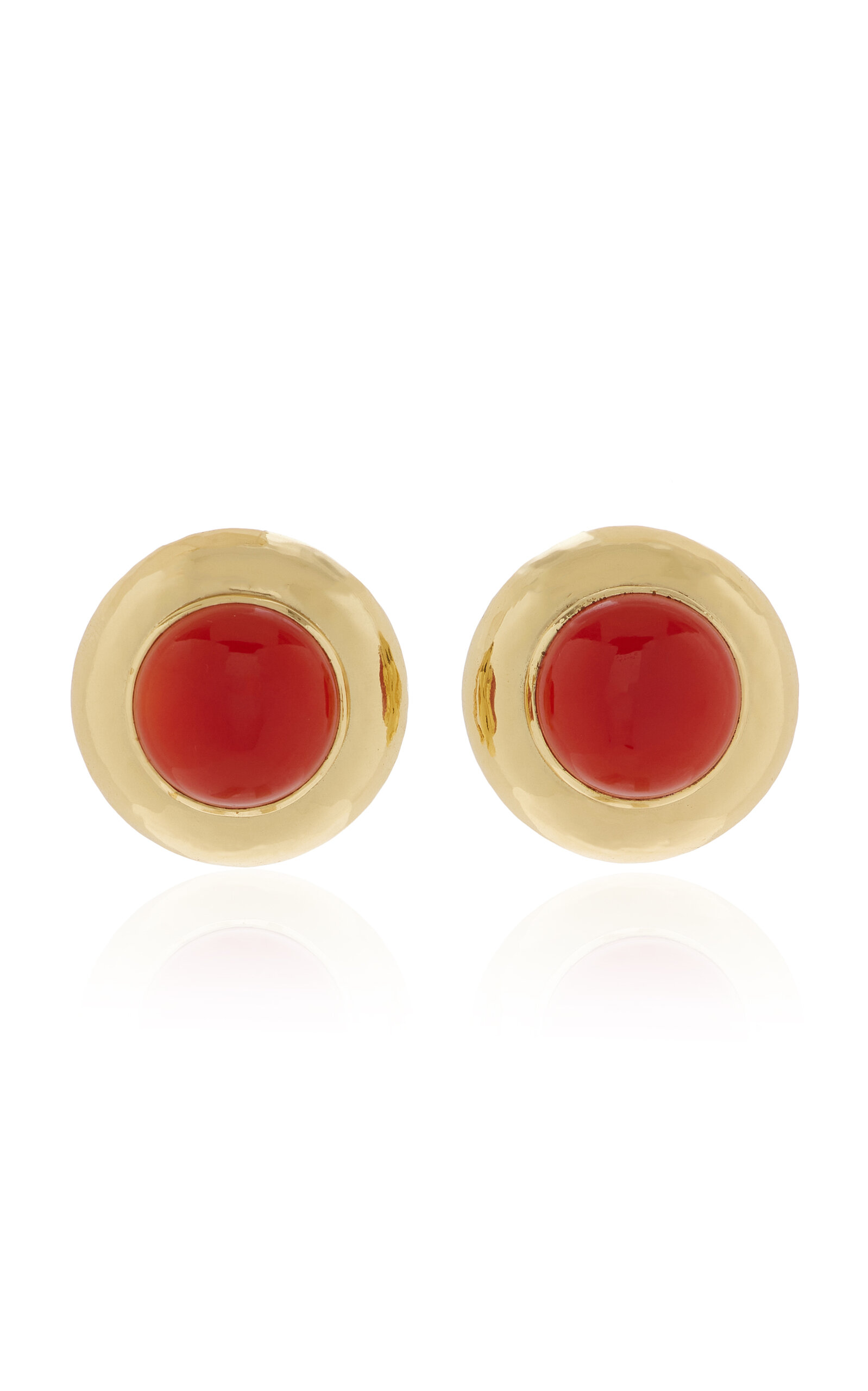 VALÉRE Briller Jade 22K Gold-Plated Earrings
