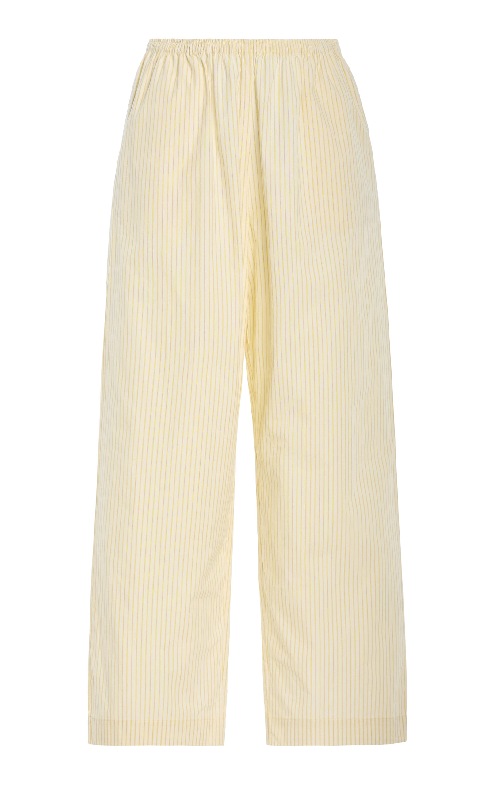Deiji Studios Ease Cotton Poplin Pants - Yellow - XS