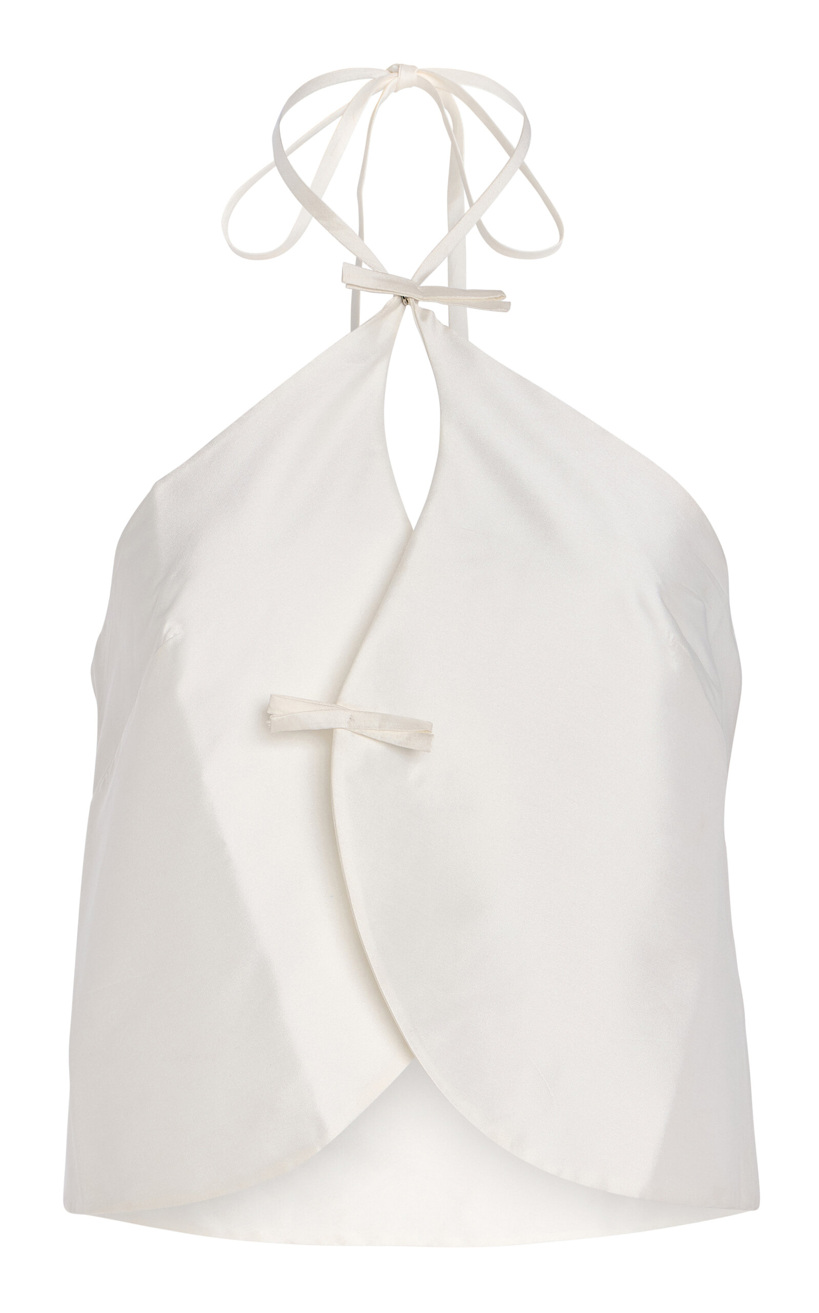 Marlies Grace Exclusive Celeste Taffeta Halter Top - Women's Clothing