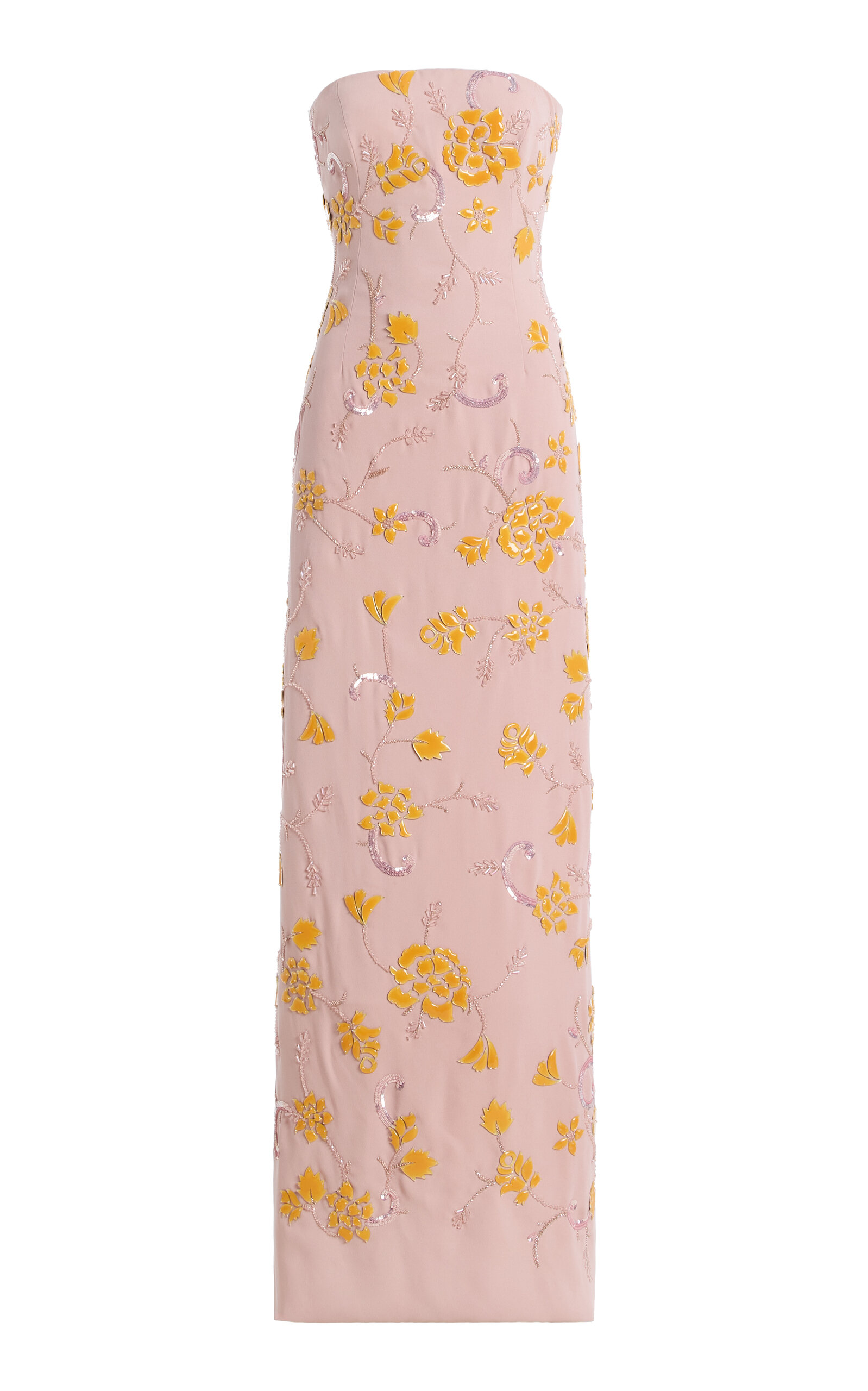 Georges Hobeika Embroidered Georgette Maxi Dress