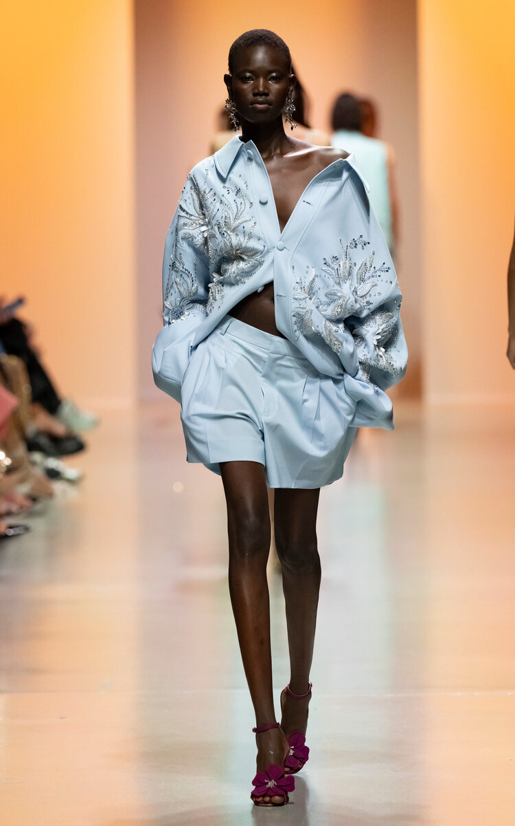 Georges Hobeika Embellished Crepe Jacket