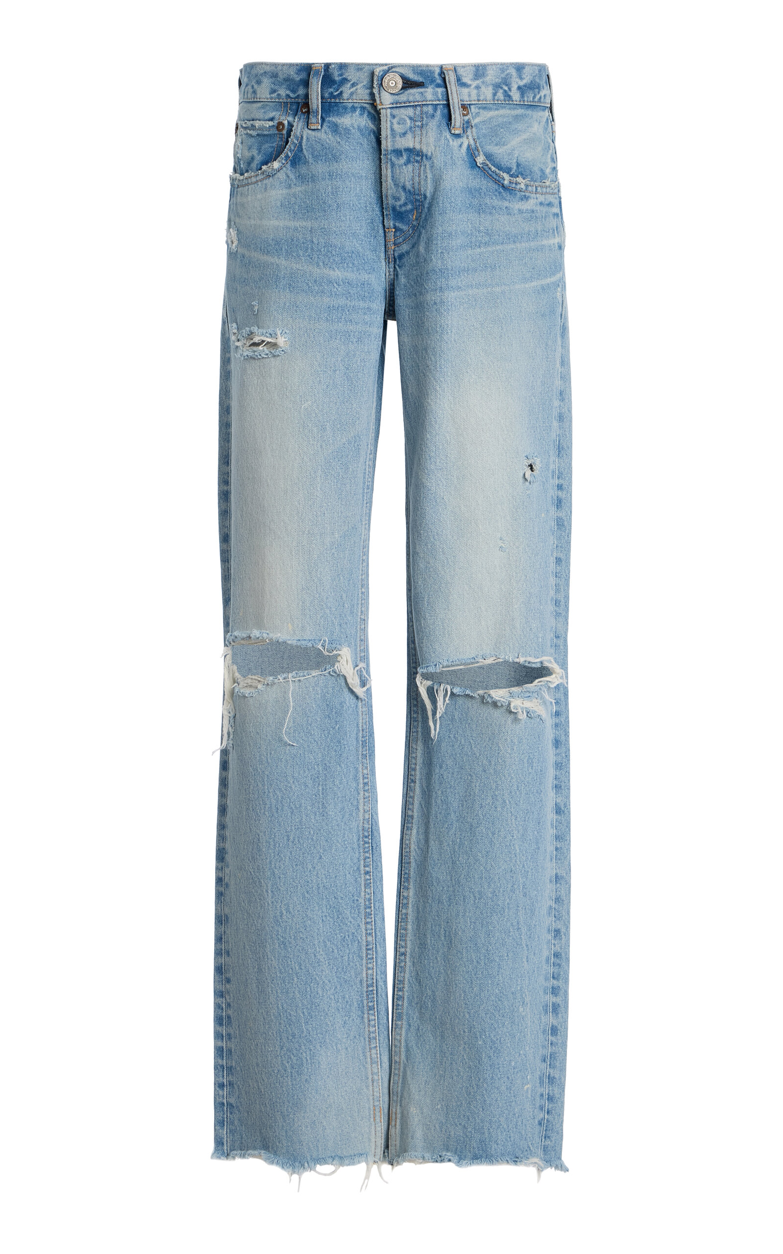 MOUSSY VINTAGE Odessa Rigid Low-Rise Straight-Leg Jeans