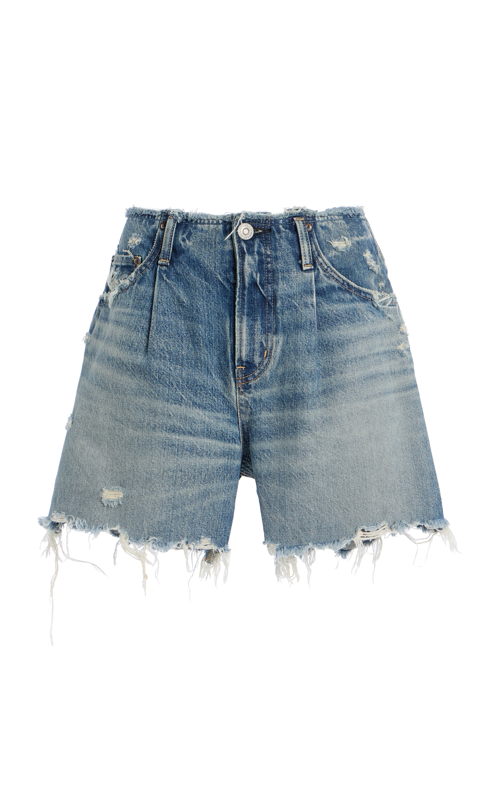 MOUSSY VINTAGE Ludlow Denim Shorts - Light Wash - Women's Clothing