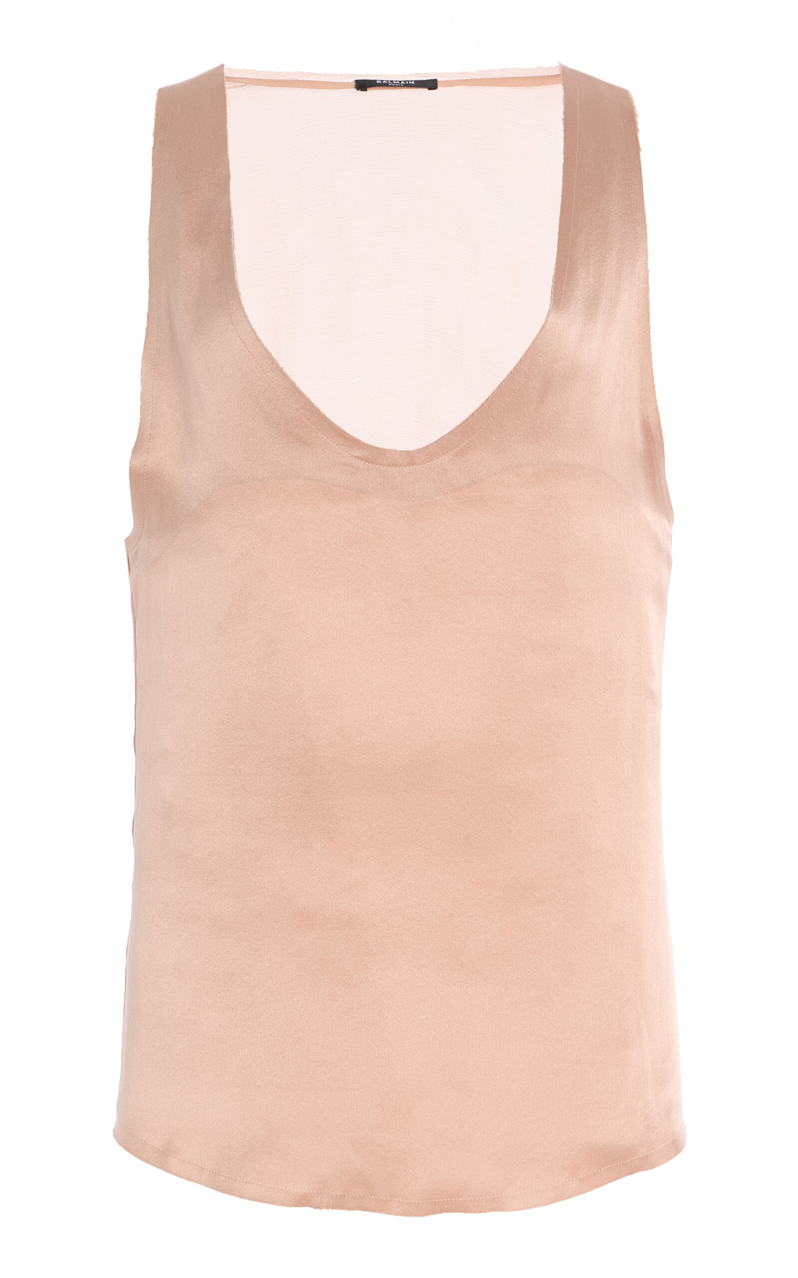 BALMAIN SILK-CREPE TOP