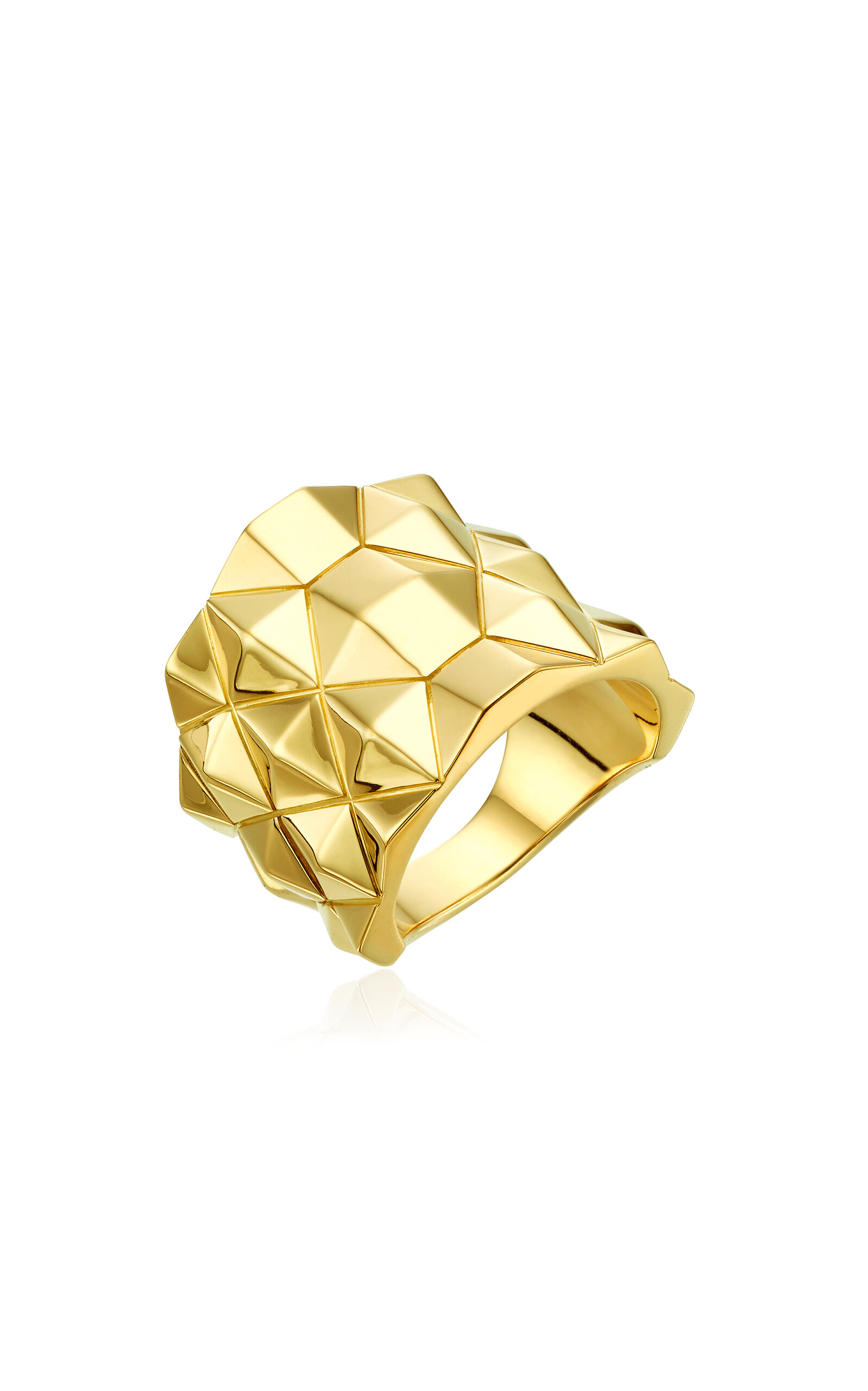 Cadar 18k Yellow Gold Python Thick Ring In Gold
