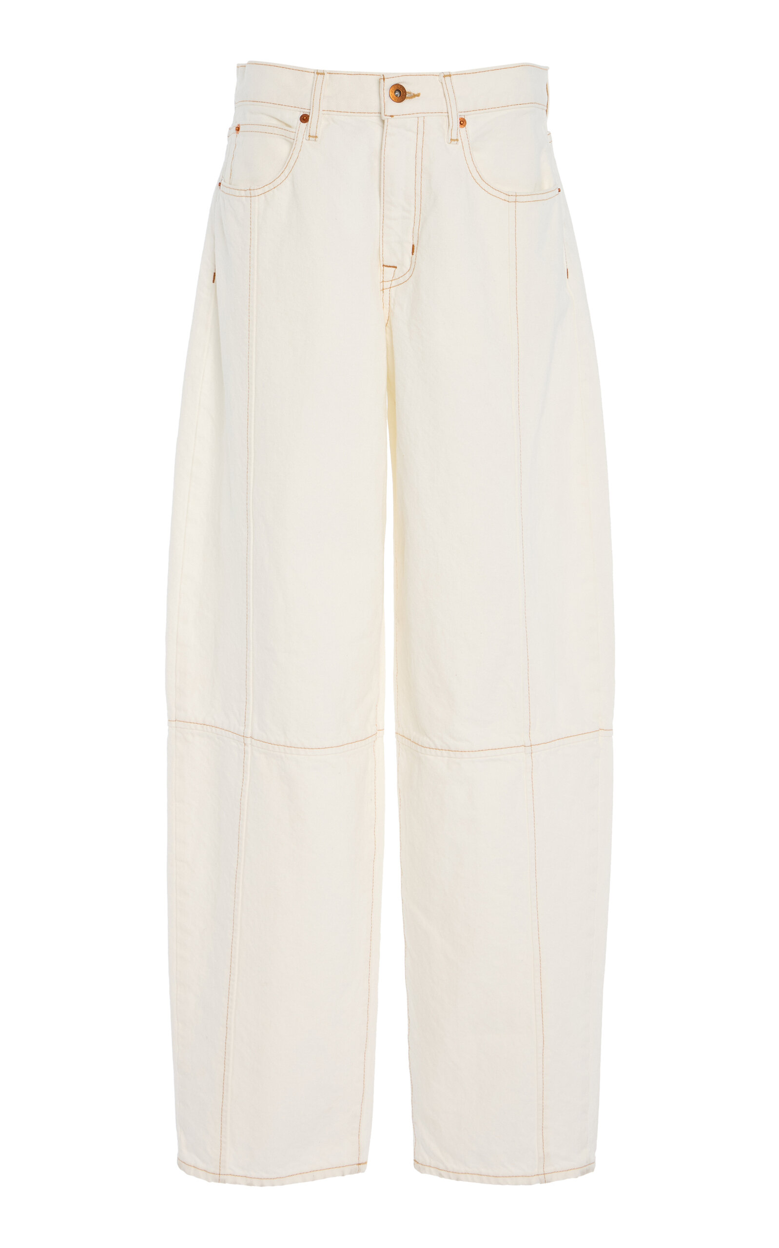 Paloma Seamed Rigid High-Rise Curve-Leg Jeans