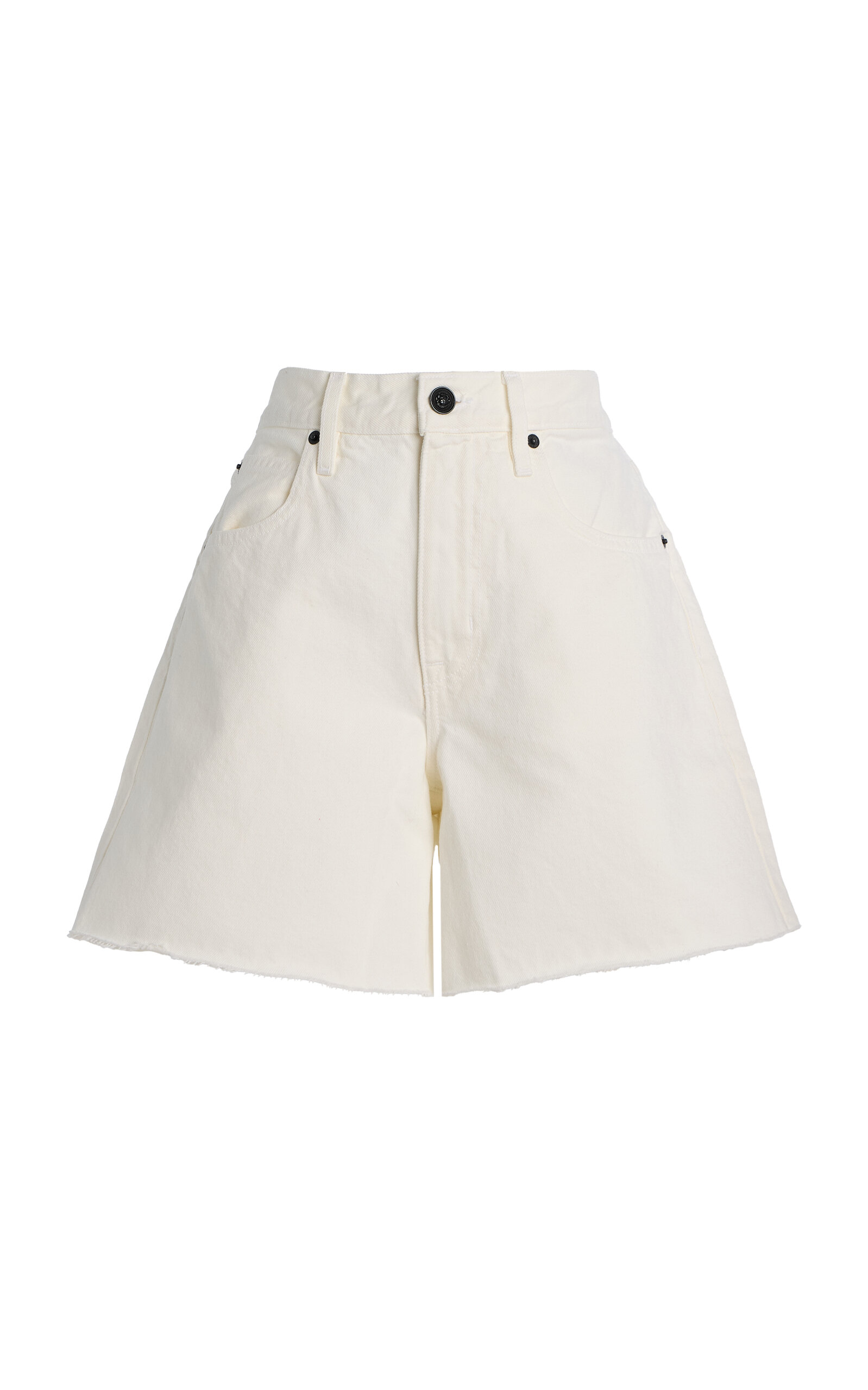 SLVRLAKE Sienna Mid-Rise Cutoff Denim Shorts