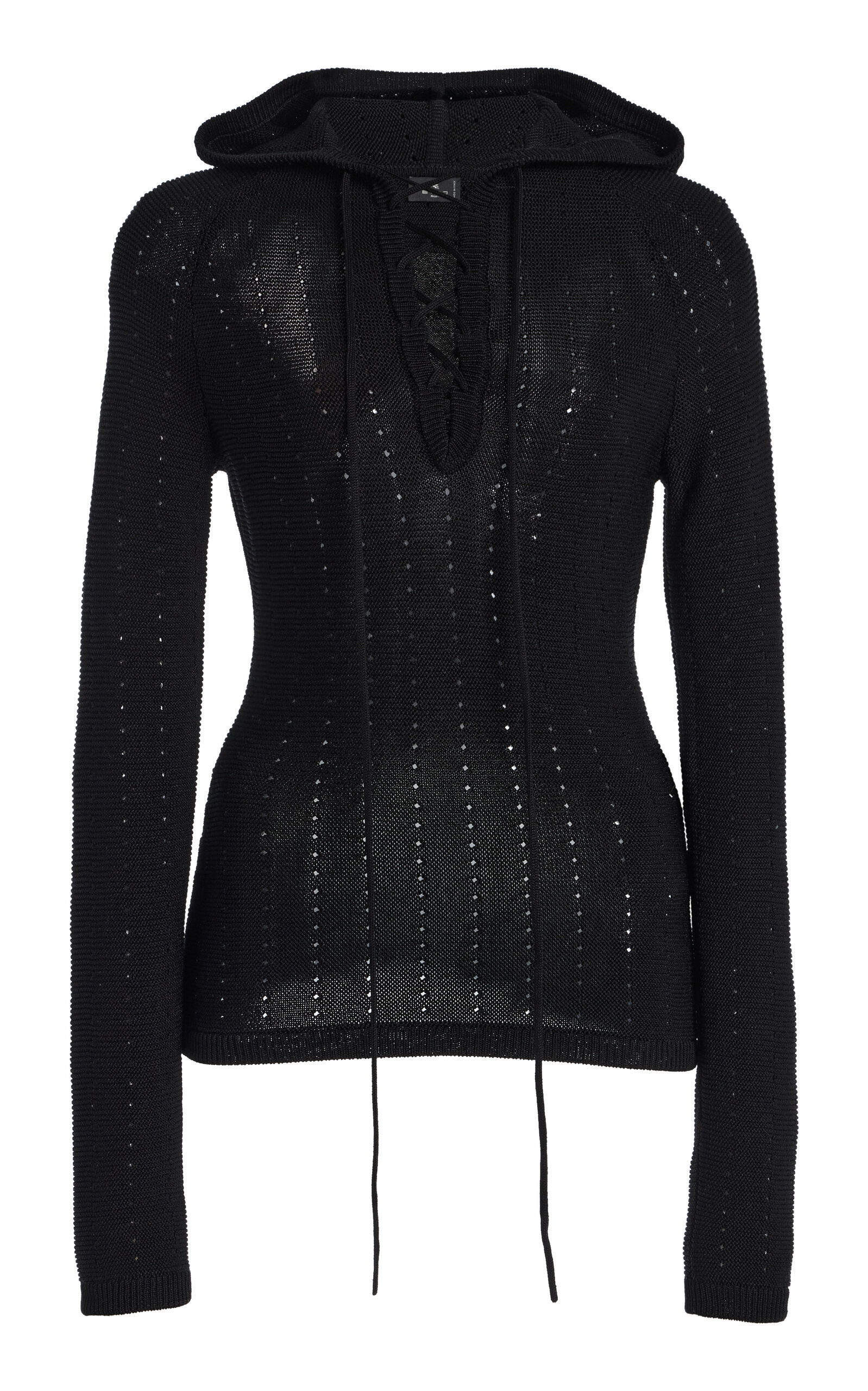 Etro Knit Cotton-Blend Top - Black