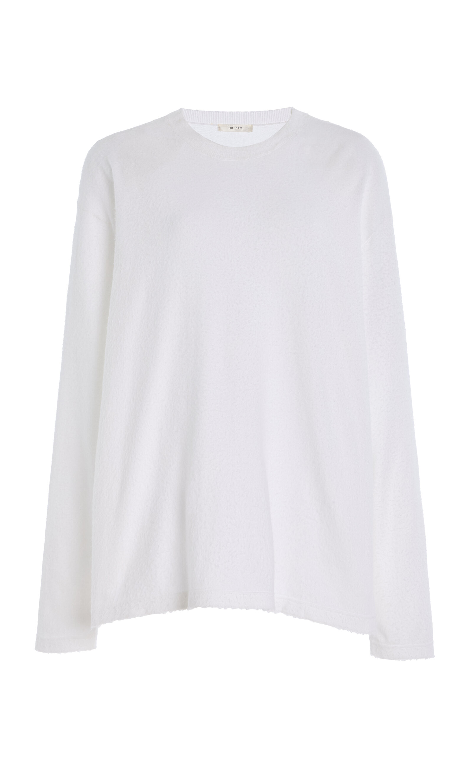The Row Kabira Cotton Fleece Long Sleeve Top