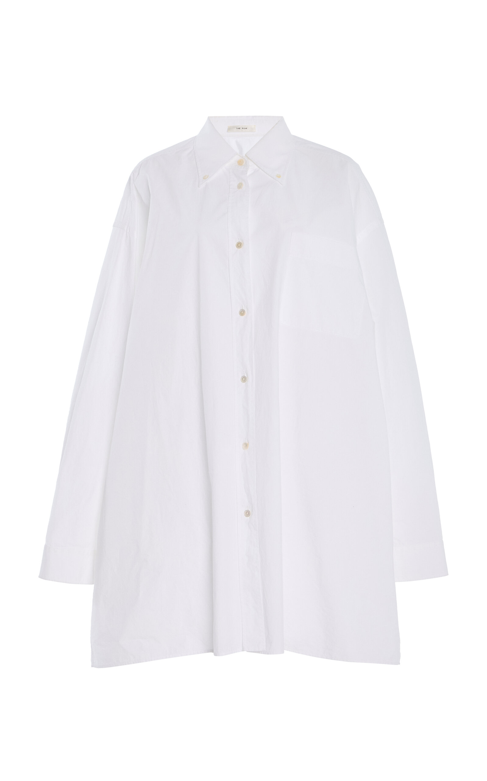 The Row Victoria Cotton Poplin Long Shirt