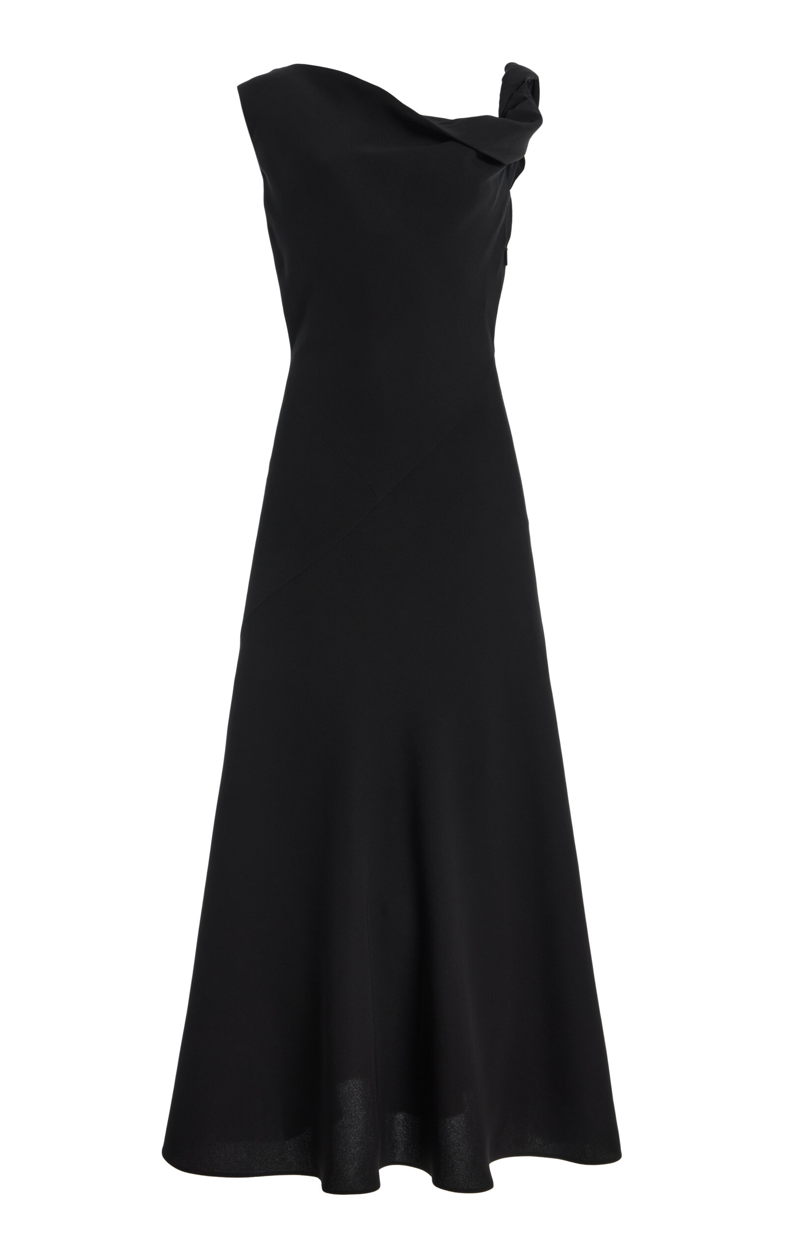 The Row Violetta Silk Dress In Black