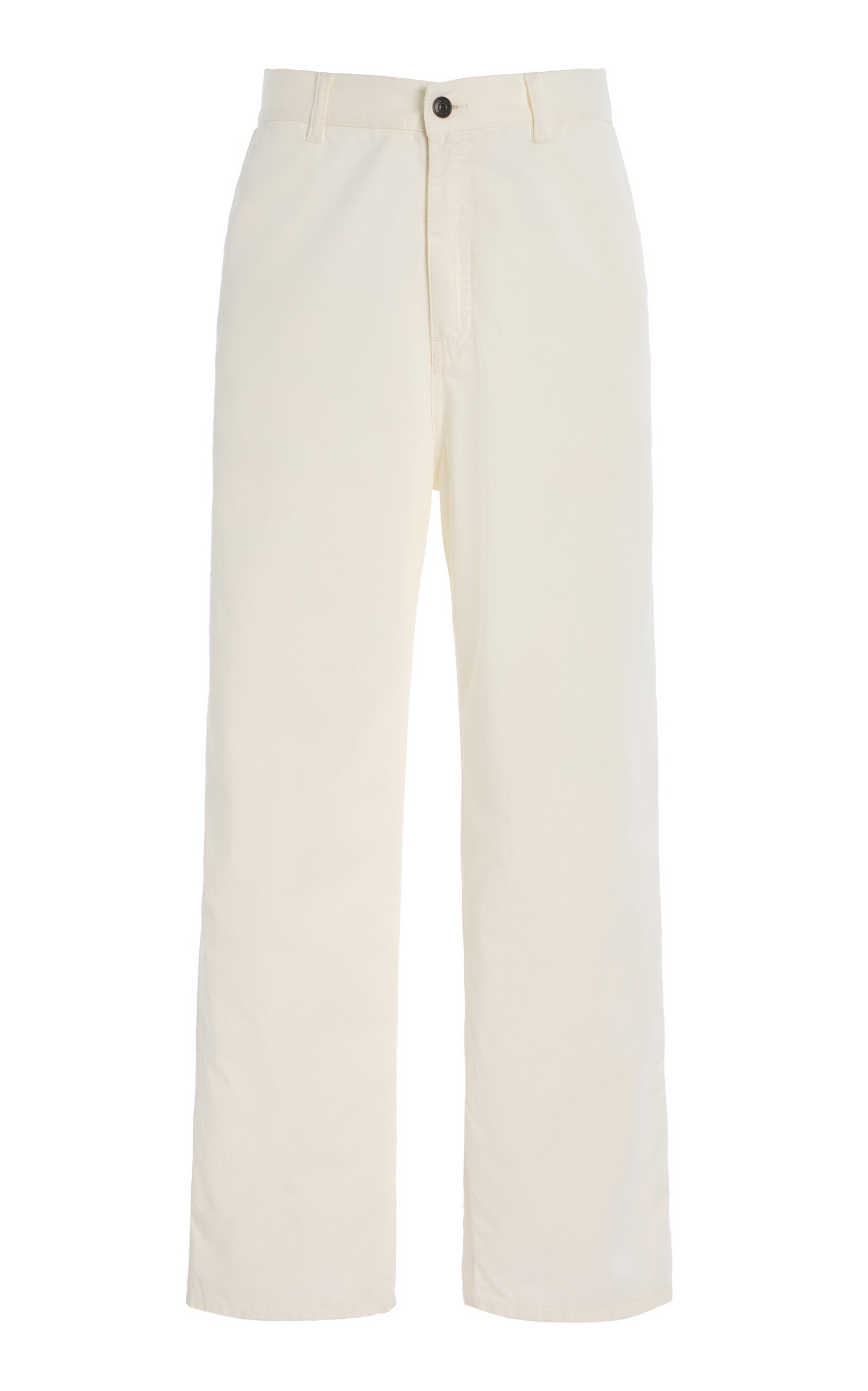 The Row Sharka Rigid Low-Rise Cotton-Cashmere Barrel Jeans