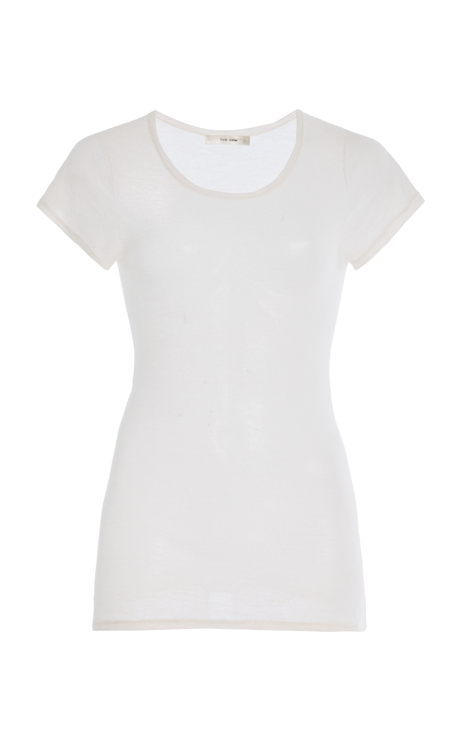 The Row Keyla Cashmere Tee In White