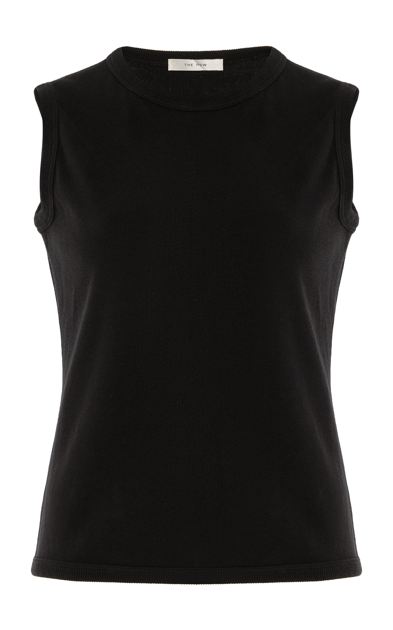 The Row Sleeveless Ribbed Crew Neck Top