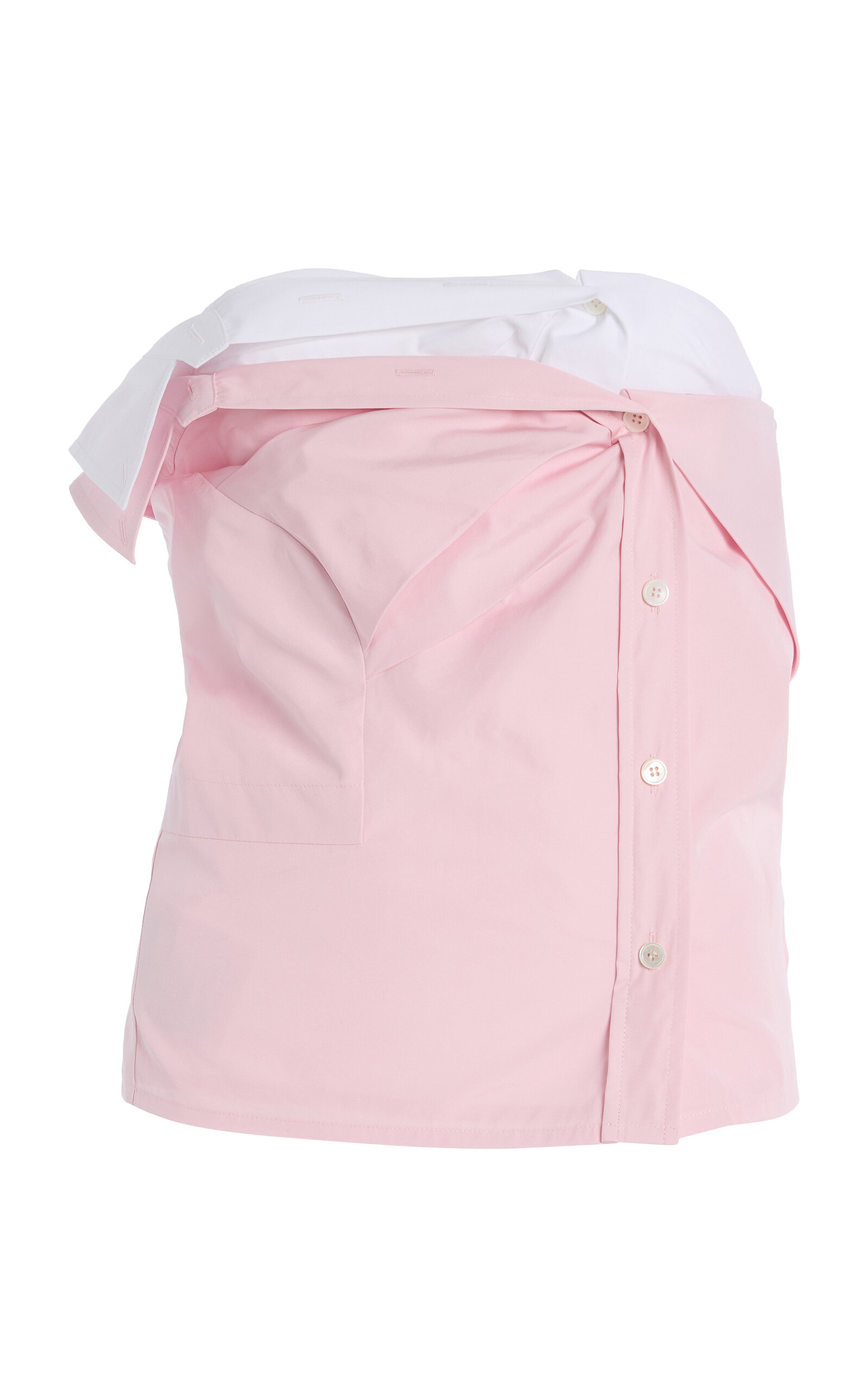 Miu Miu Cotton Poplin Bustier Top - Women's Clothing
