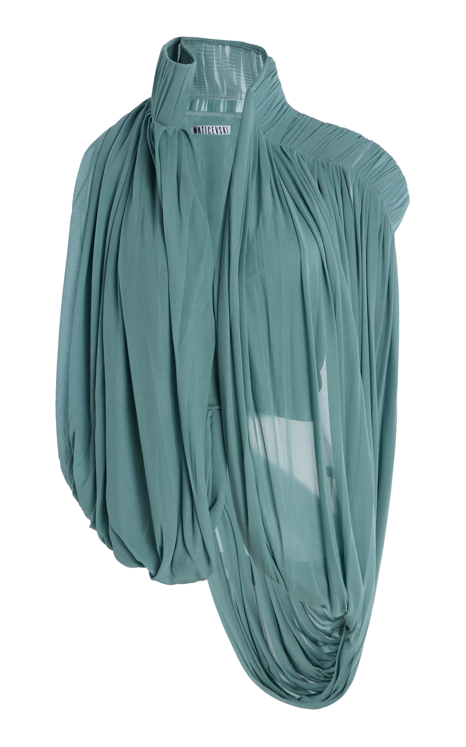 Maticevski Exclusive Superb Draped Chiffon Top