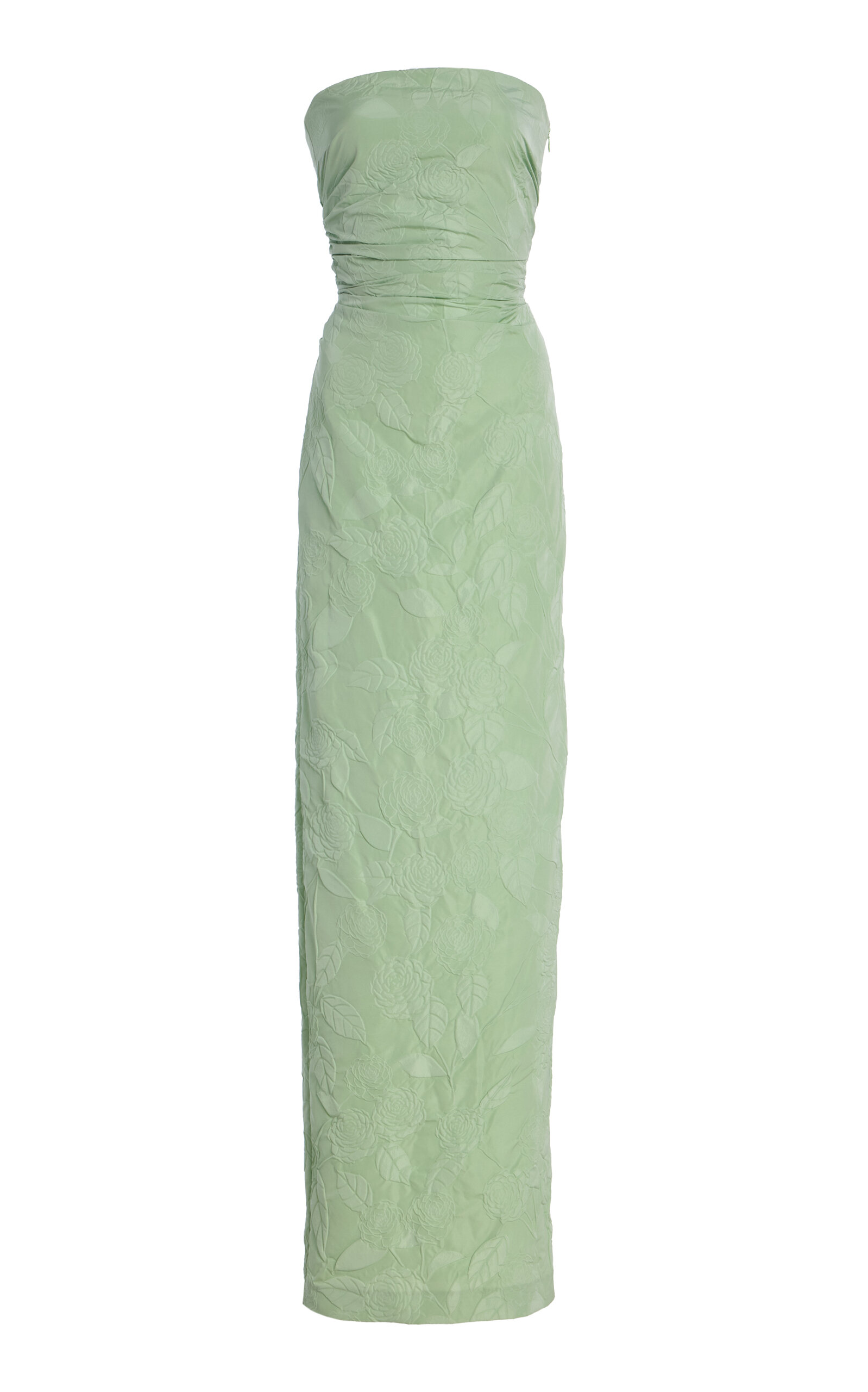 BERNADETTE VERA STRAPLESS JACQUARD MAXI DRESS 