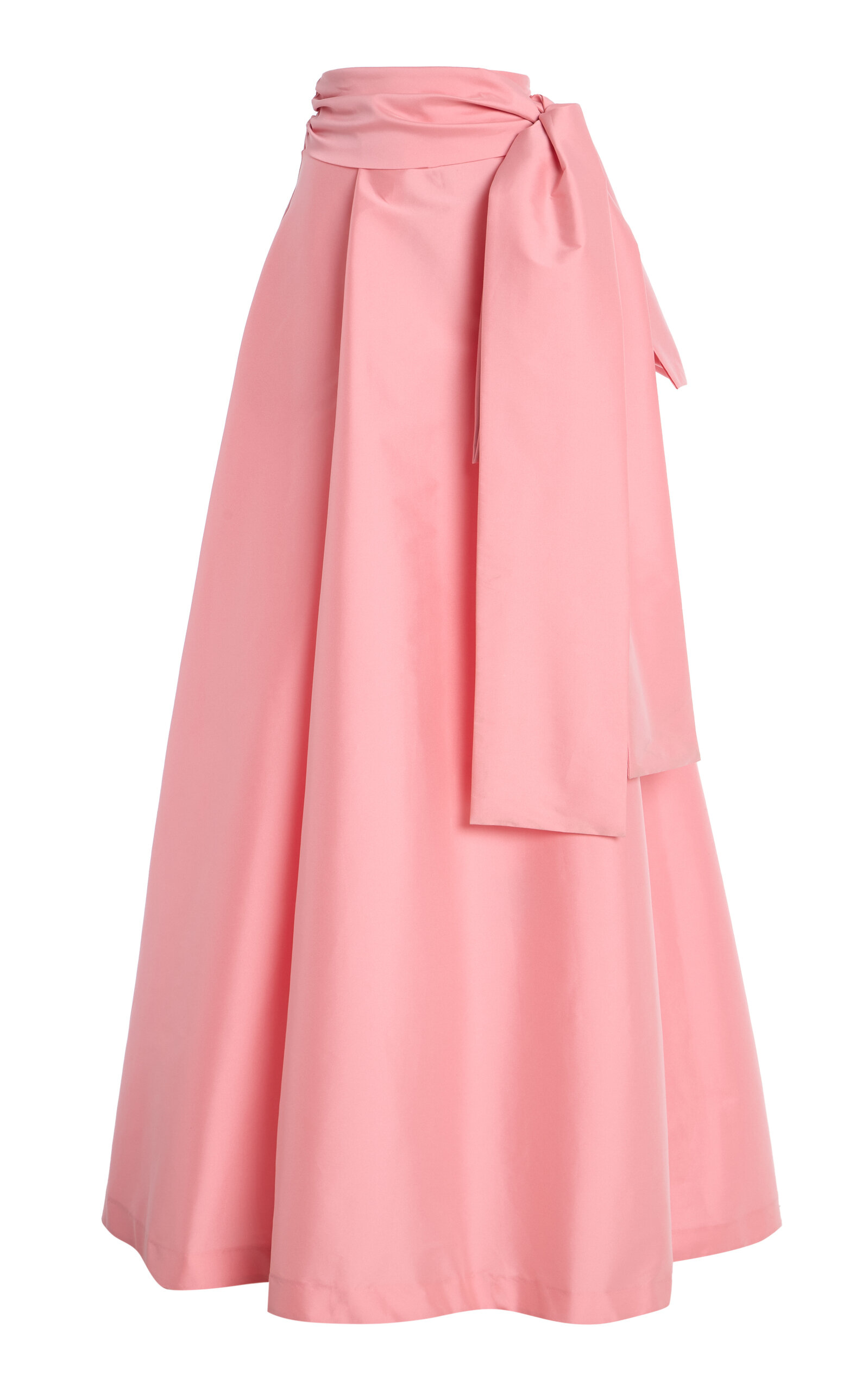 Beatrice Sash-Detailed Taffeta Maxi Skirt