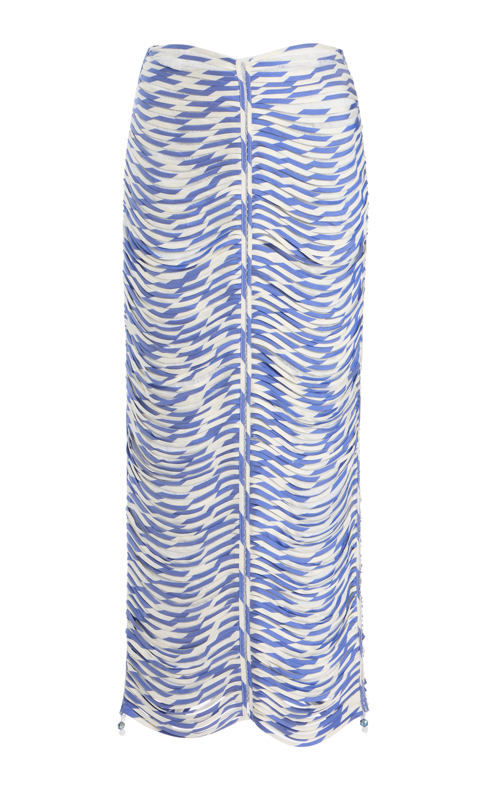 Exclusive Danielle Draped Silk Maxi Skirt